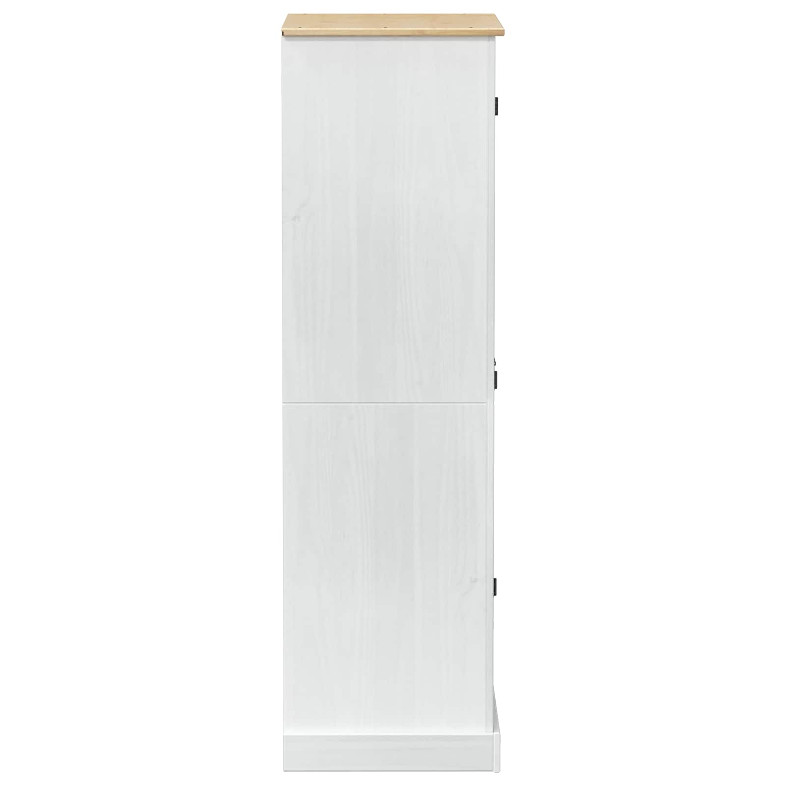 Armoires avec tiroir Blanc 76 x 50 x 170 cm Pin massif - XIOS