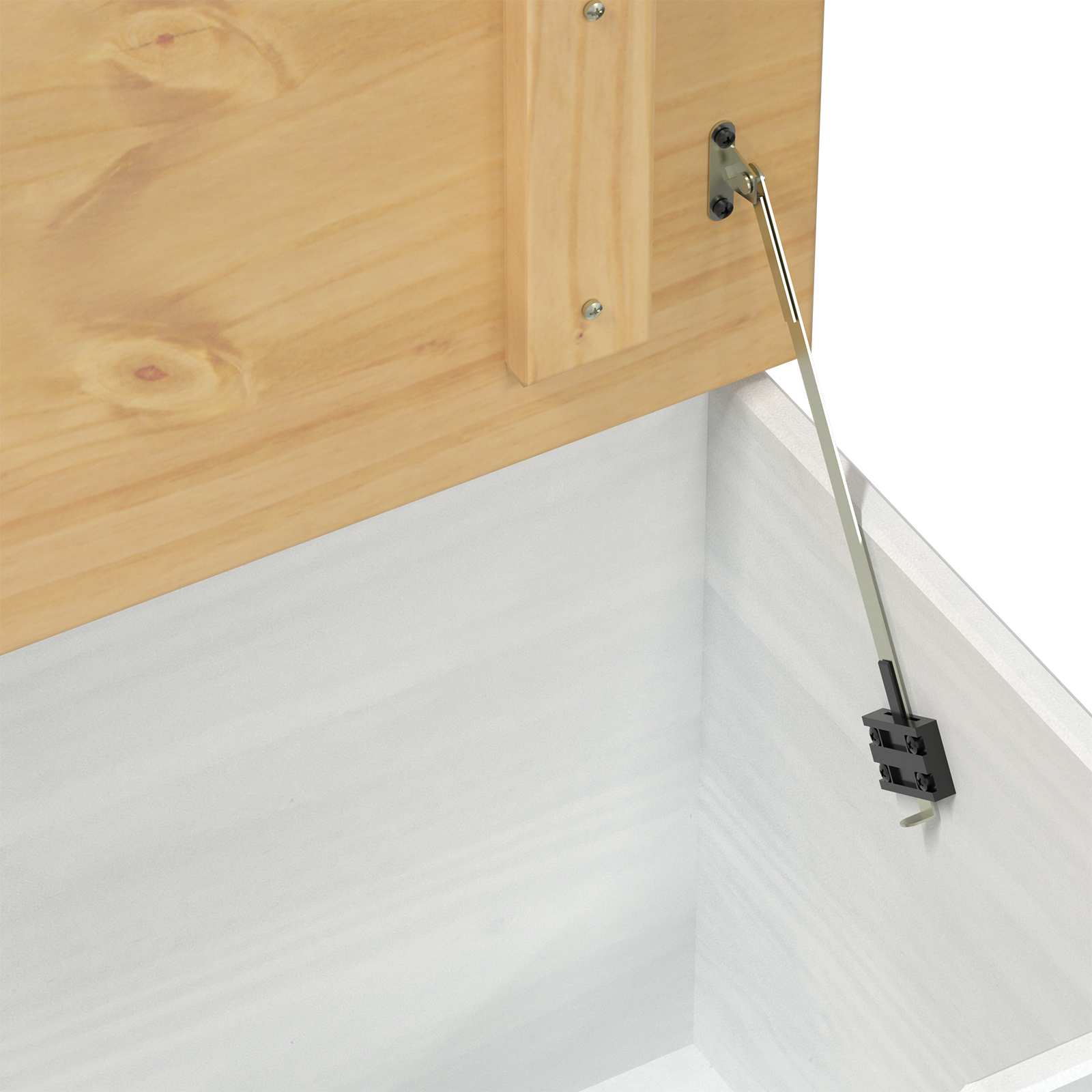 storage box avec tiroir Blanc 90 x 78 x 45 cm Pin massif - XIOS