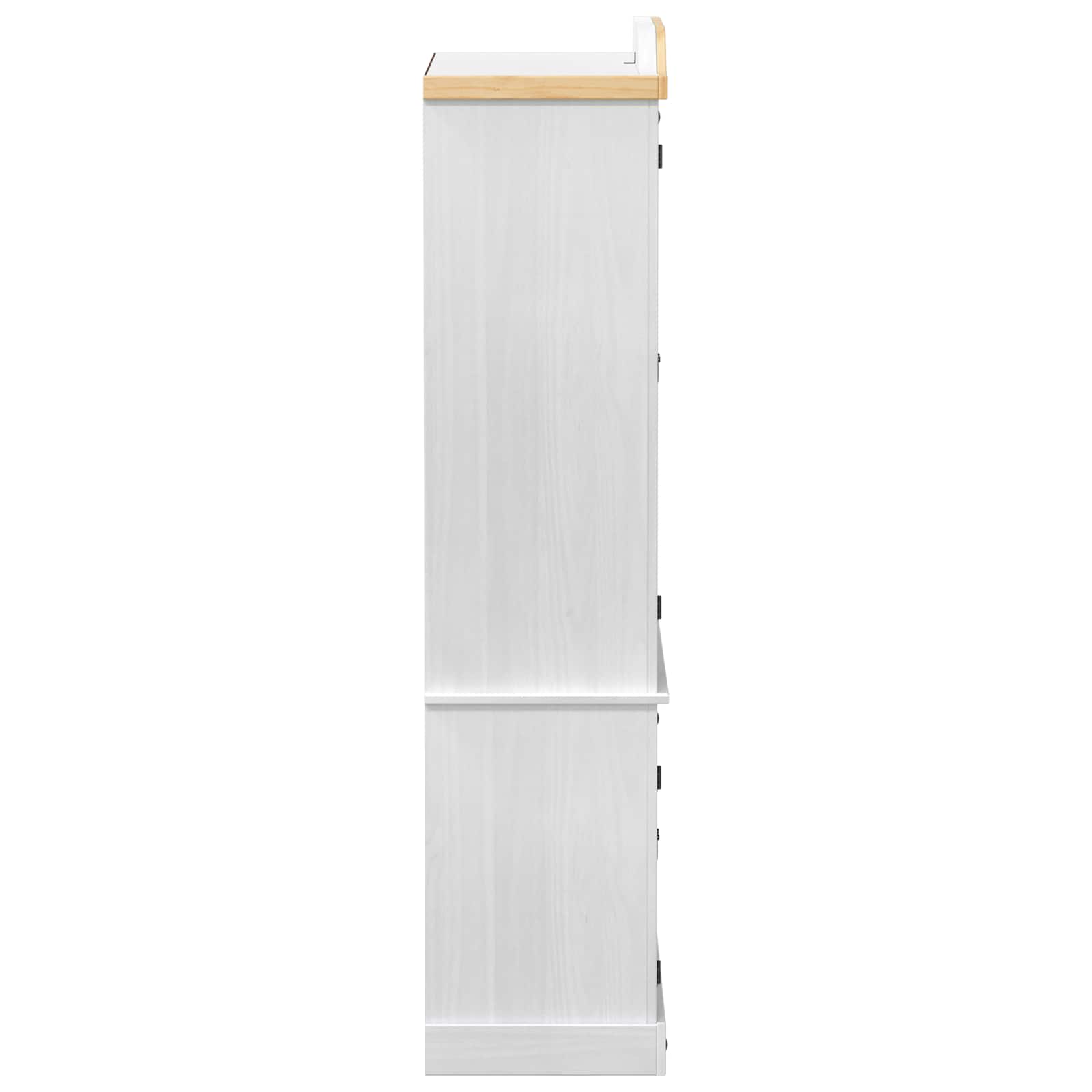 Vitrine Blanc 103,5 x 42 x 180 cm Pin massif - XIOS