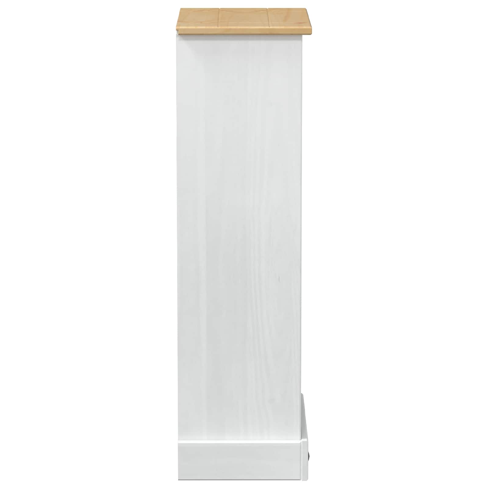 Bibliothèque Blanc 46 x 29 x 100 cm Pin massif - XIOS