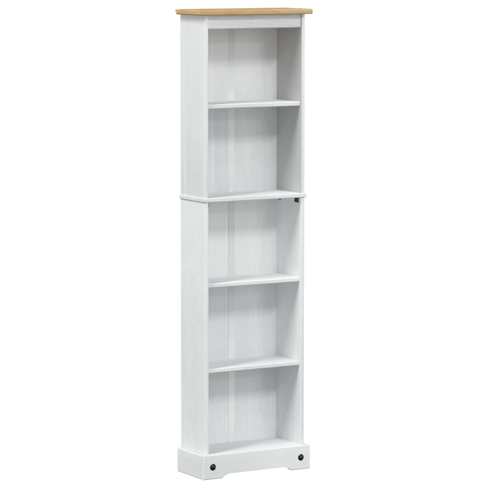 Bibliothèque Blanc 46 x 20 x 170 cm Pin massif - XIOS