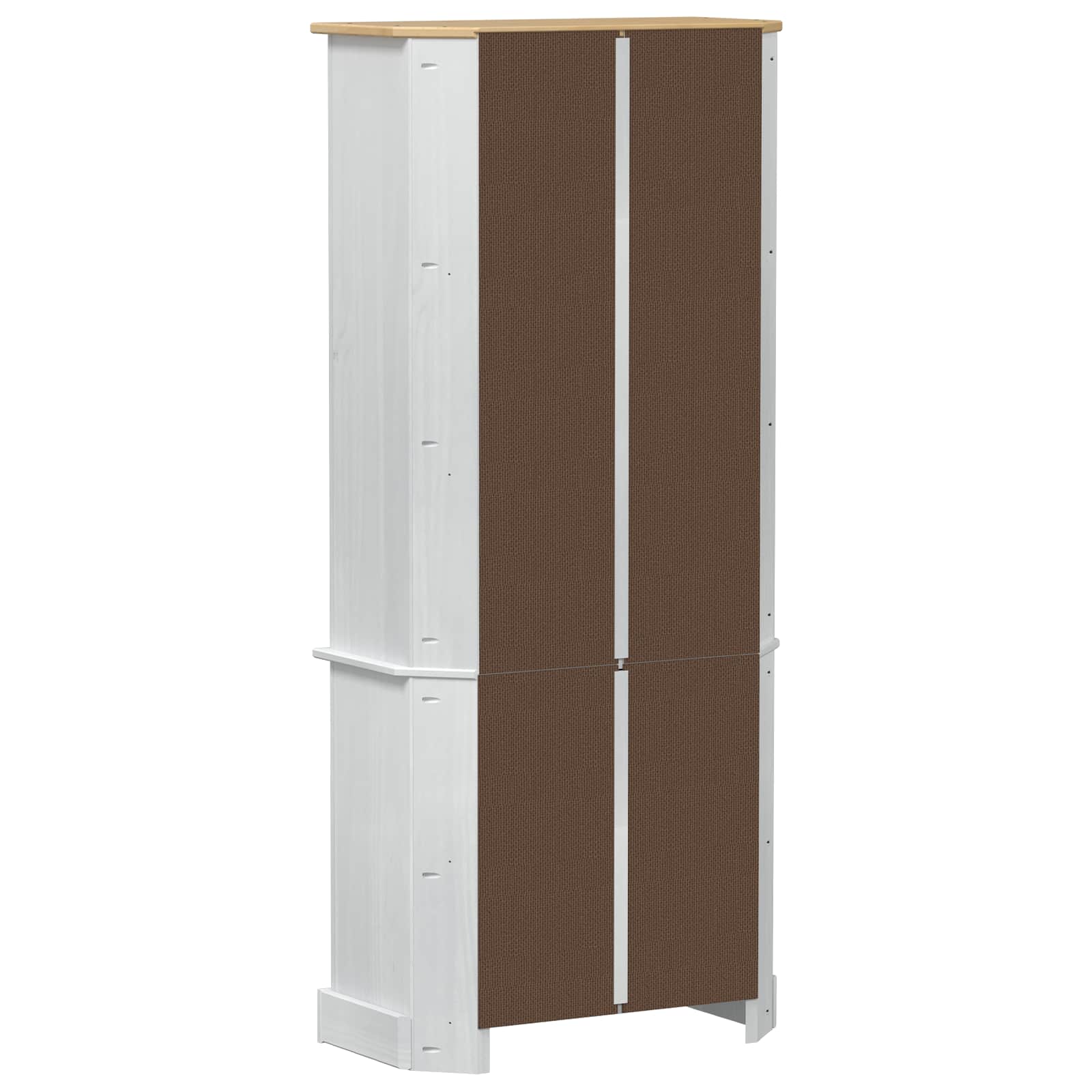 Haut Armoire Blanc 74 x 38 x 170 cm Pin massif - XIOS