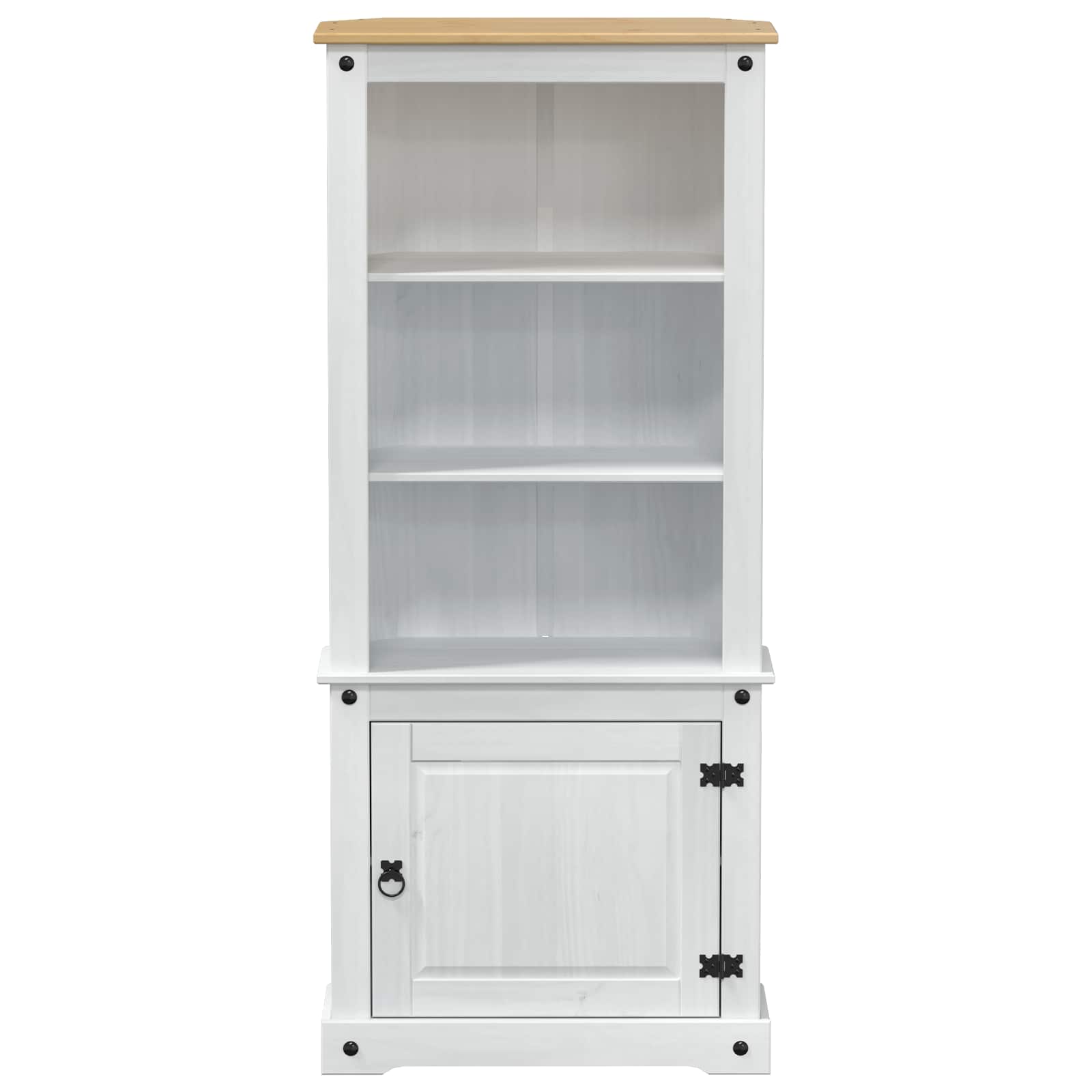 Haut Armoire Blanc 74 x 38 x 170 cm Pin massif - XIOS