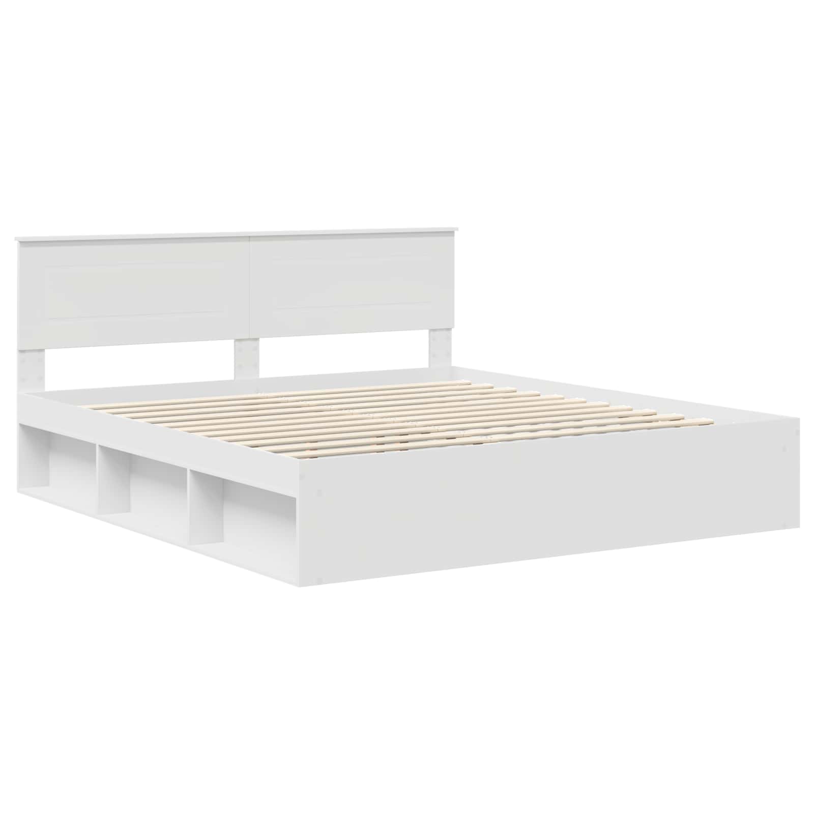 Cadre de lit Blanc 200 x 200 cm Bois d'ingénierie - XIOS