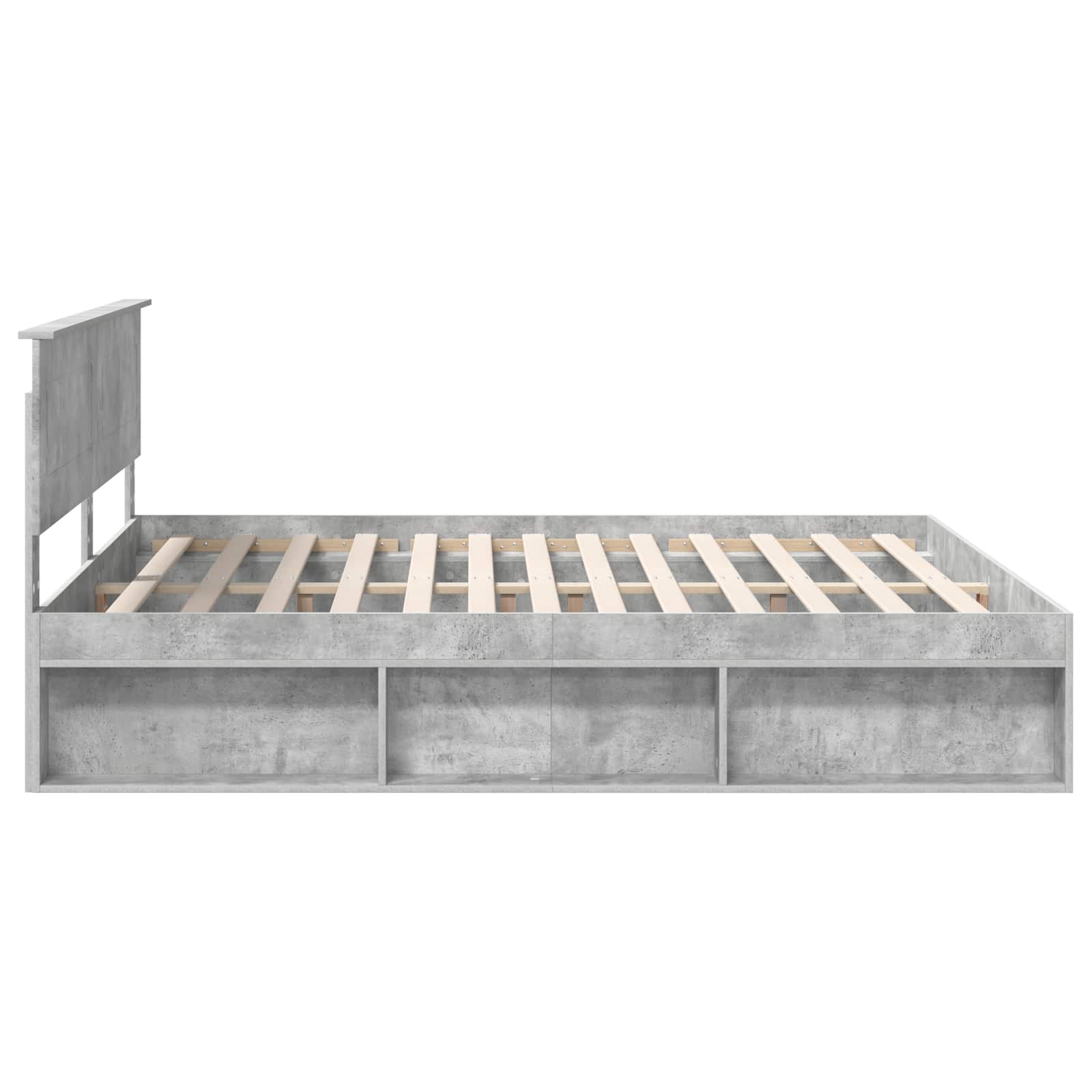 Cadre de lit Béton 180 x 200 cm Bois d'ingénierie - XIOS