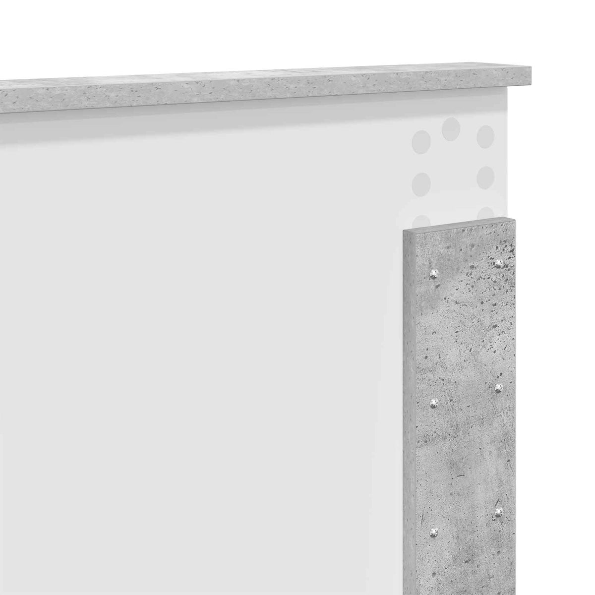 Cadre de lit Gris Béton 150 x 200 cm Bois d'ingénierie