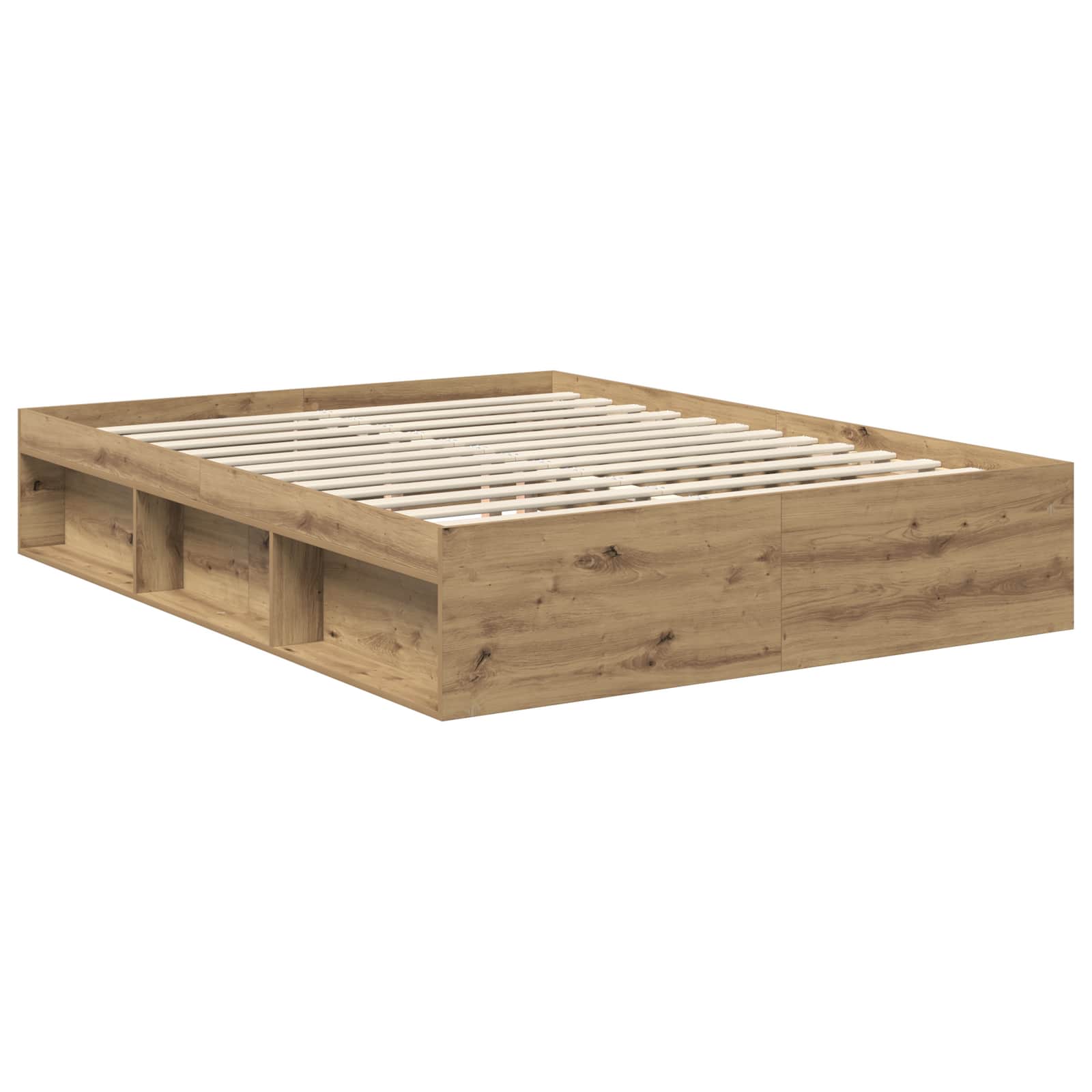 Cadre de lit Chêne artisan 150 x 200 cm Bois d'ingénierie - XIOS