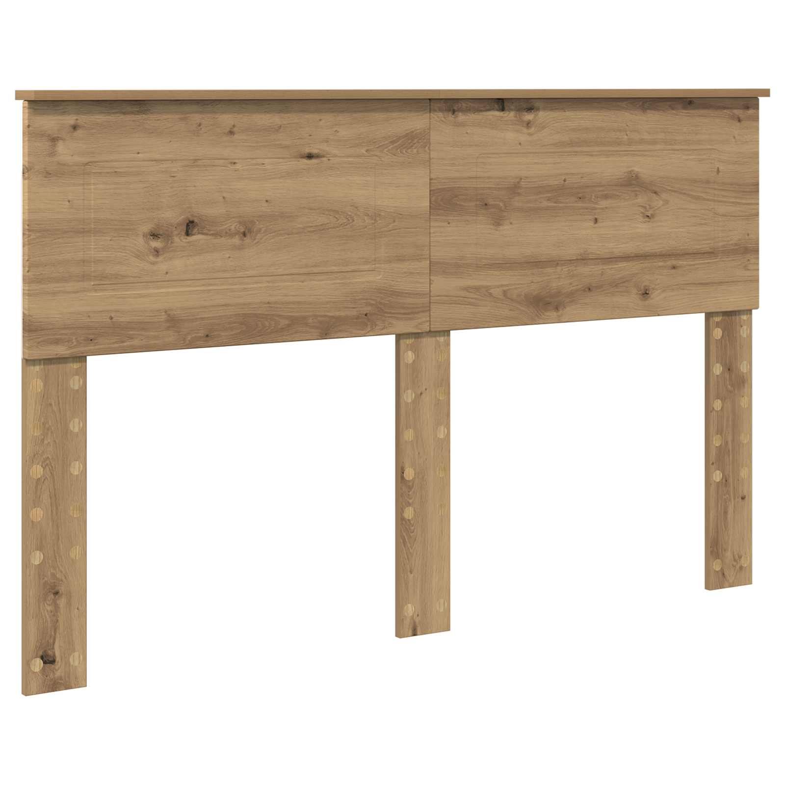 Cadre de lit Chêne artisan 150 x 200 cm Bois d'ingénierie - XIOS