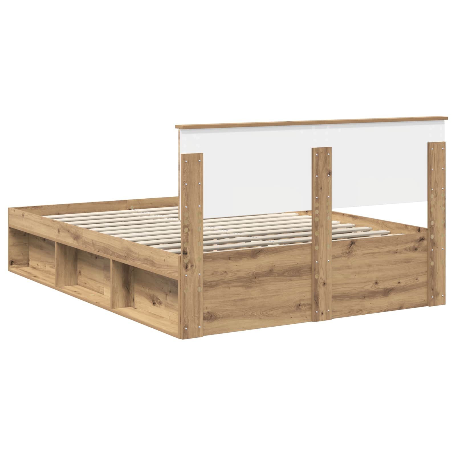 Cadre de lit Chêne artisan 150 x 200 cm Bois d'ingénierie - XIOS