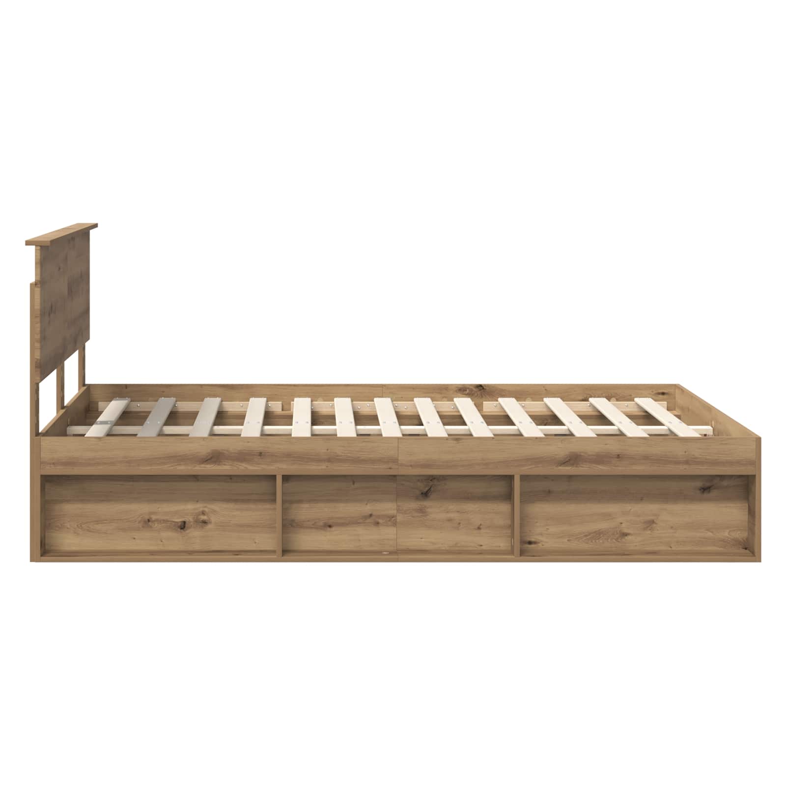 Cadre de lit Chêne artisan 150 x 200 cm Bois d'ingénierie - XIOS