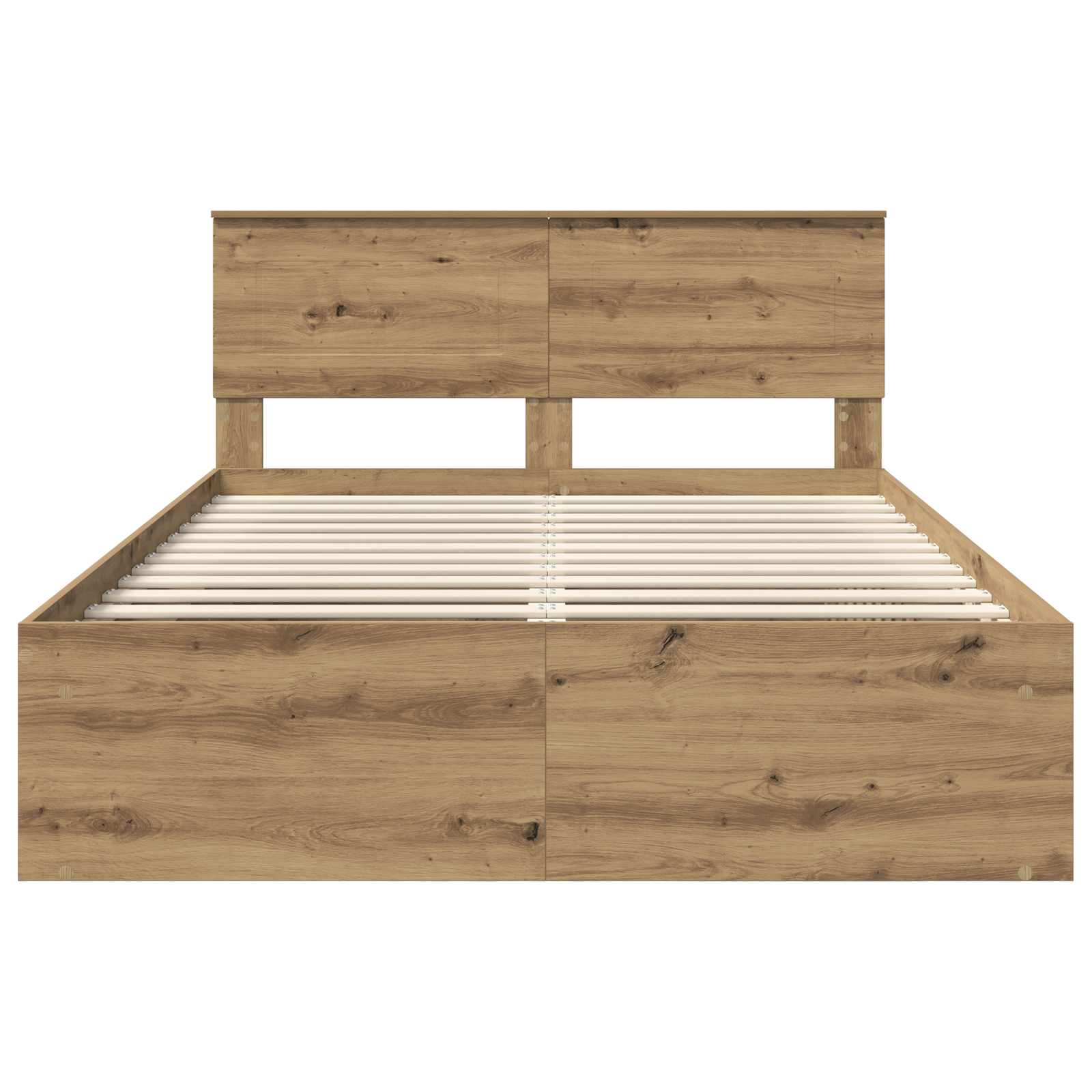 Cadre de lit Chêne artisan 140 x 190 cm Bois d'ingénierie