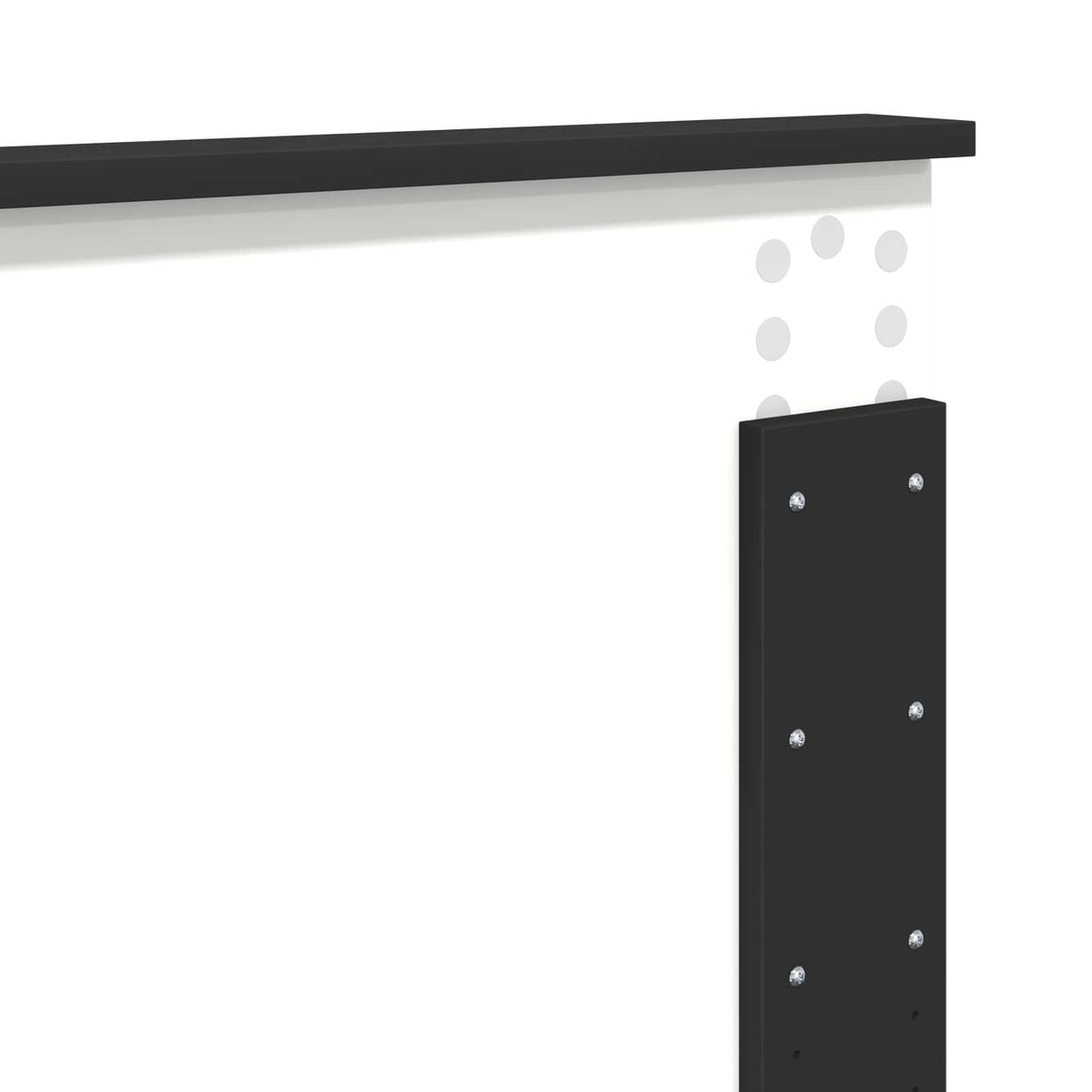 Cadre de lit Noir 135 x 190 cm Bois d'ingénierie