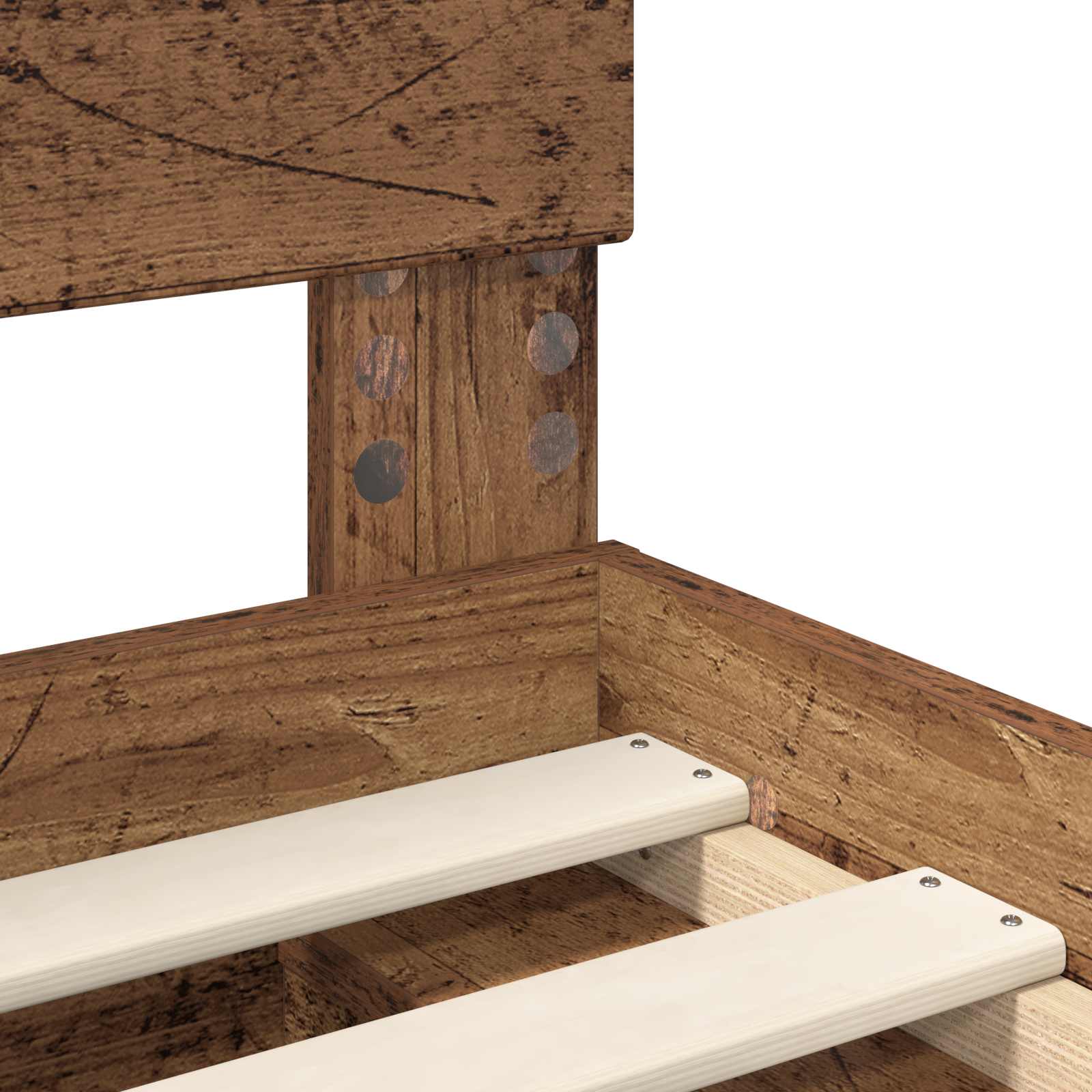 Cadre de lit Bois ancien 135 x 190 cm Bois d'ingénierie - XIOS