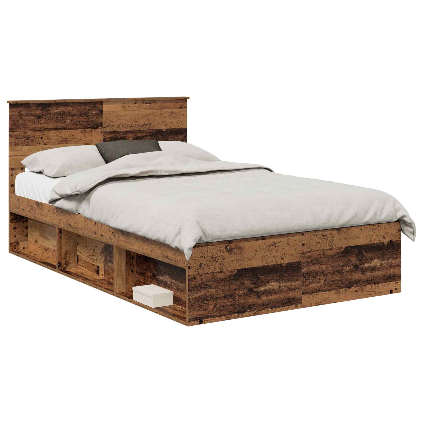Cadre de lit Bois ancien 135 x 190 cm Bois d'ingénierie - XIOS