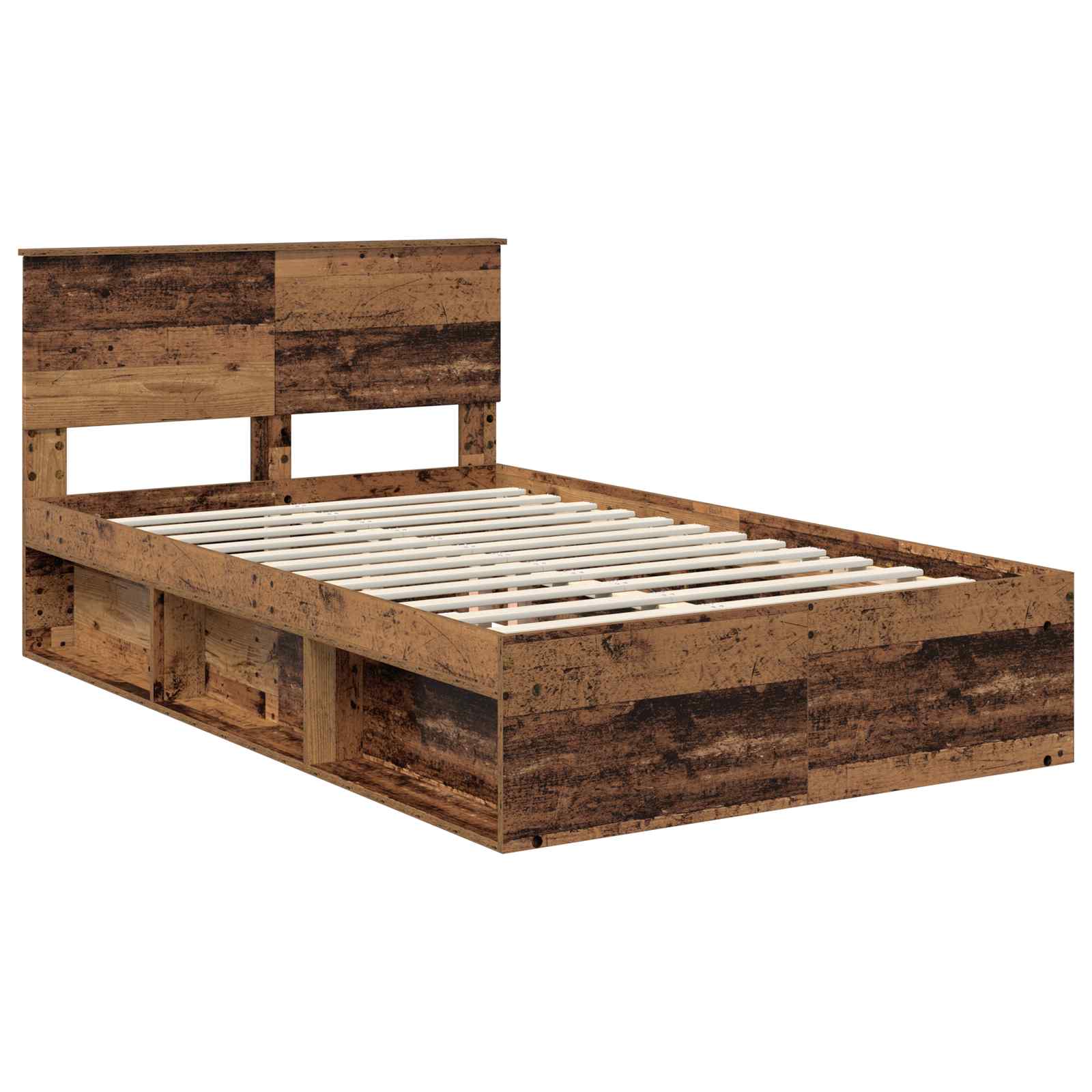 Cadre de lit Bois ancien 135 x 190 cm Bois d'ingénierie - XIOS