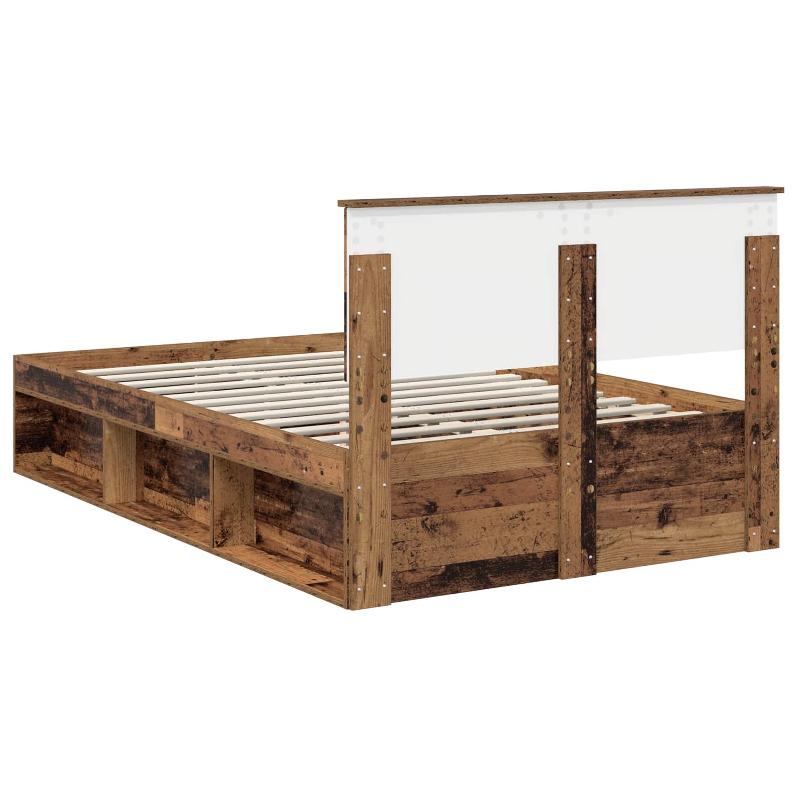 Cadre de lit Bois ancien 135 x 190 cm Bois d'ingénierie - XIOS