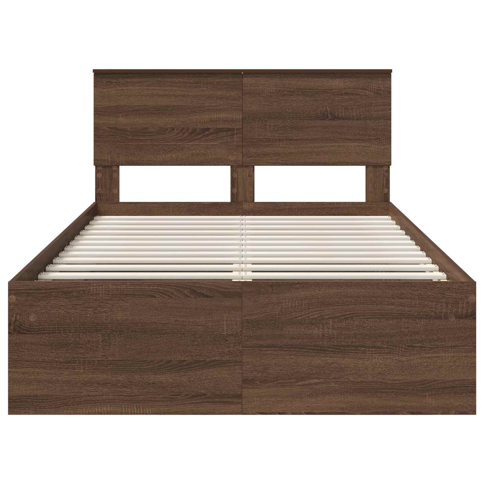 Cadre de lit Chêne brun 120 x 190 cm Bois d'ingénierie - XIOS