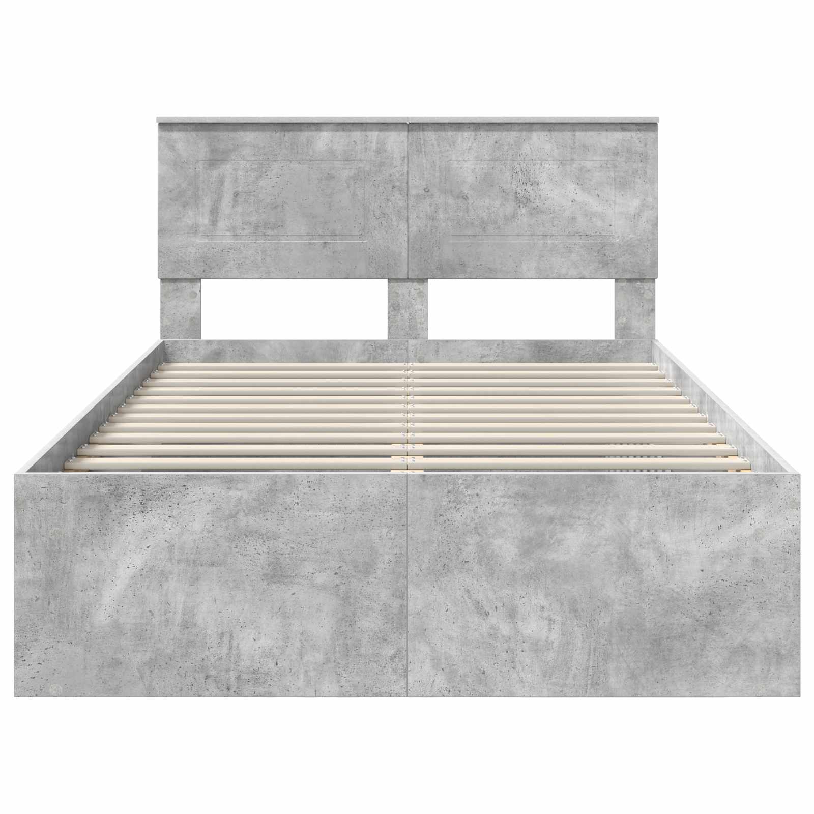 Cadre de lit Béton 120 x 200 cm Bois d'ingénierie - XIOS