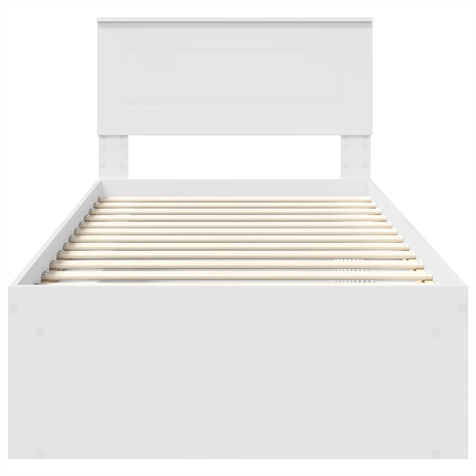 Cadre de lit Blanc 100 x 200 cm Bois d'ingénierie - XIOS