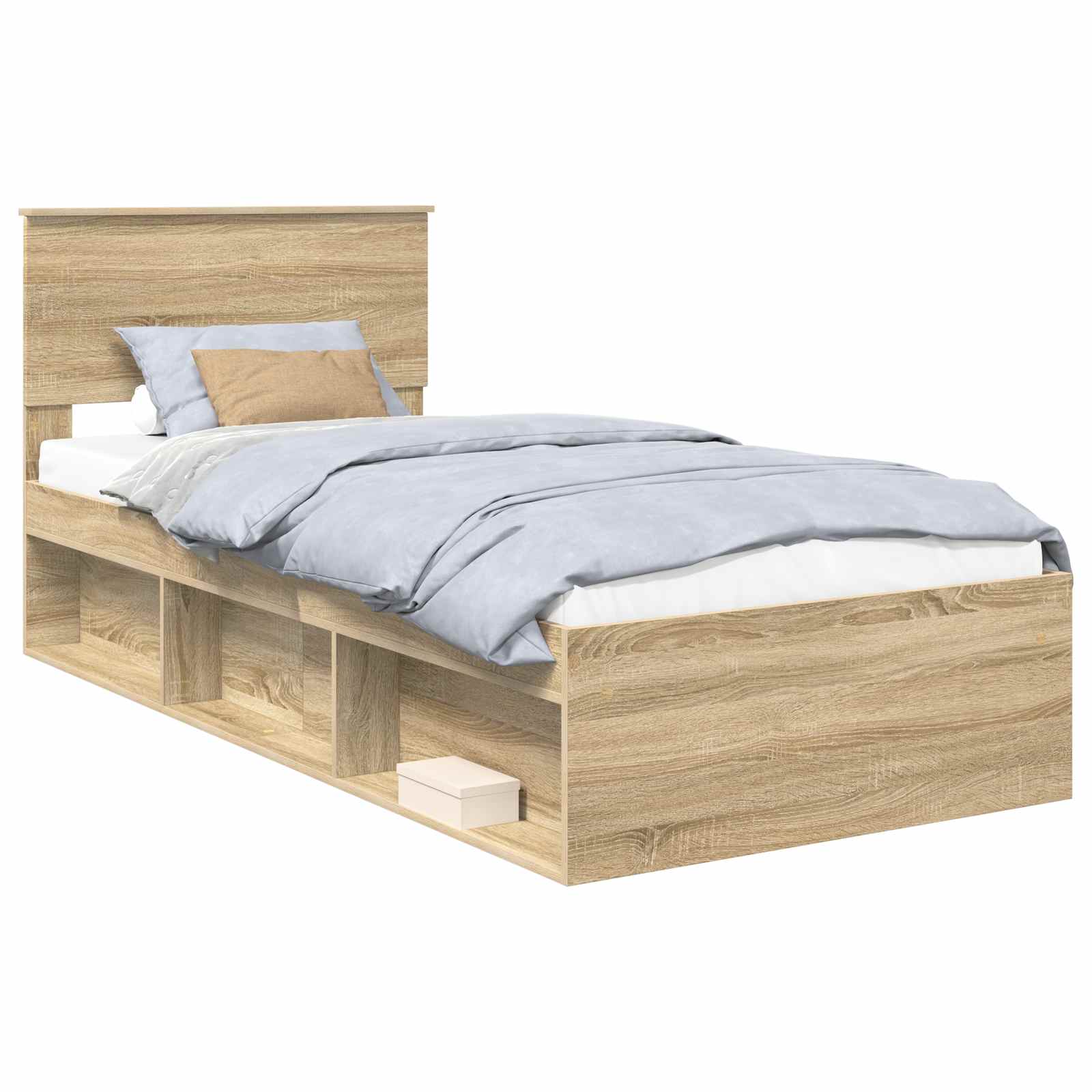 Cadre de lit Chêne Sonoma 75 x 190 cm Bois d'ingénierie - XIOS