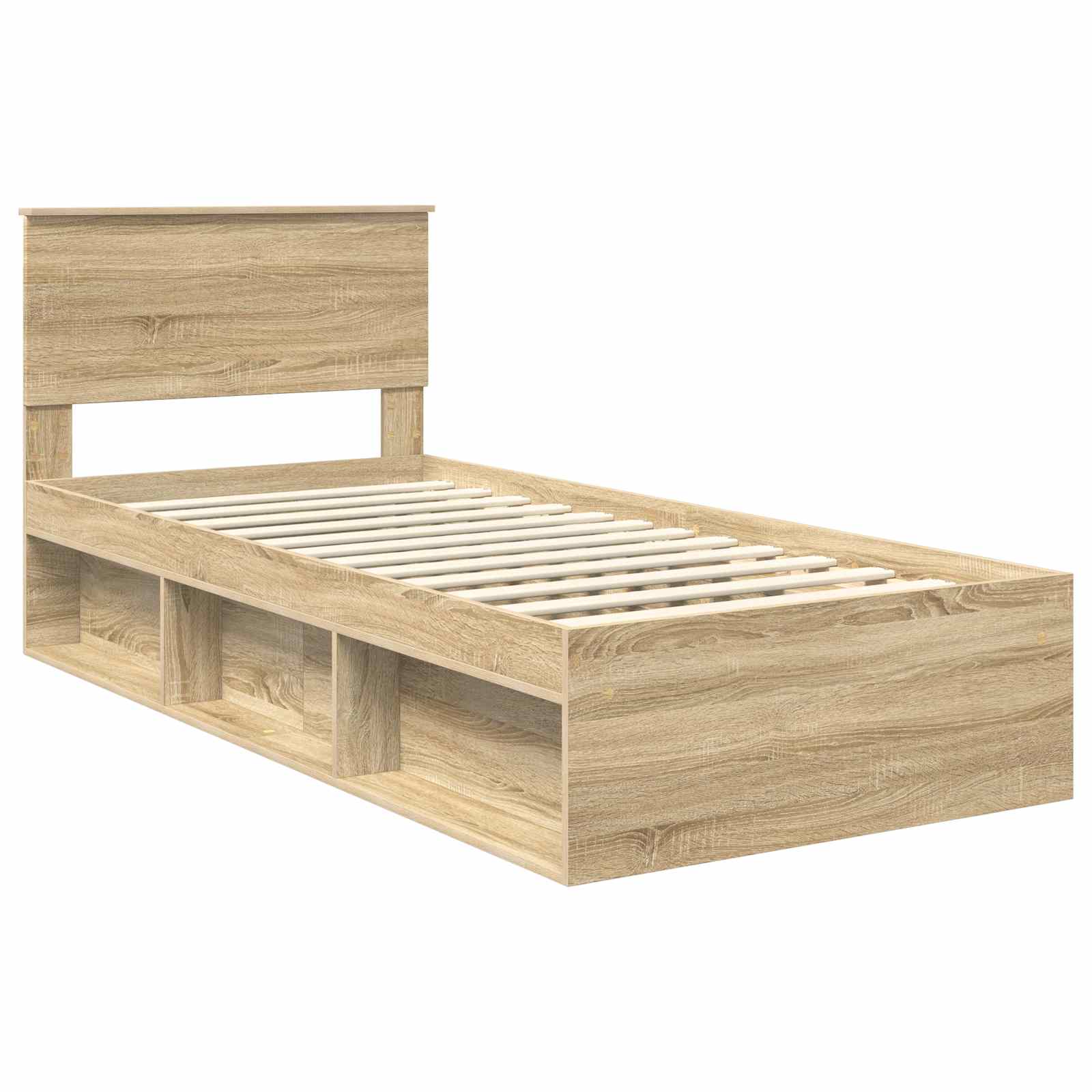 Cadre de lit Chêne Sonoma 75 x 190 cm Bois d'ingénierie - XIOS
