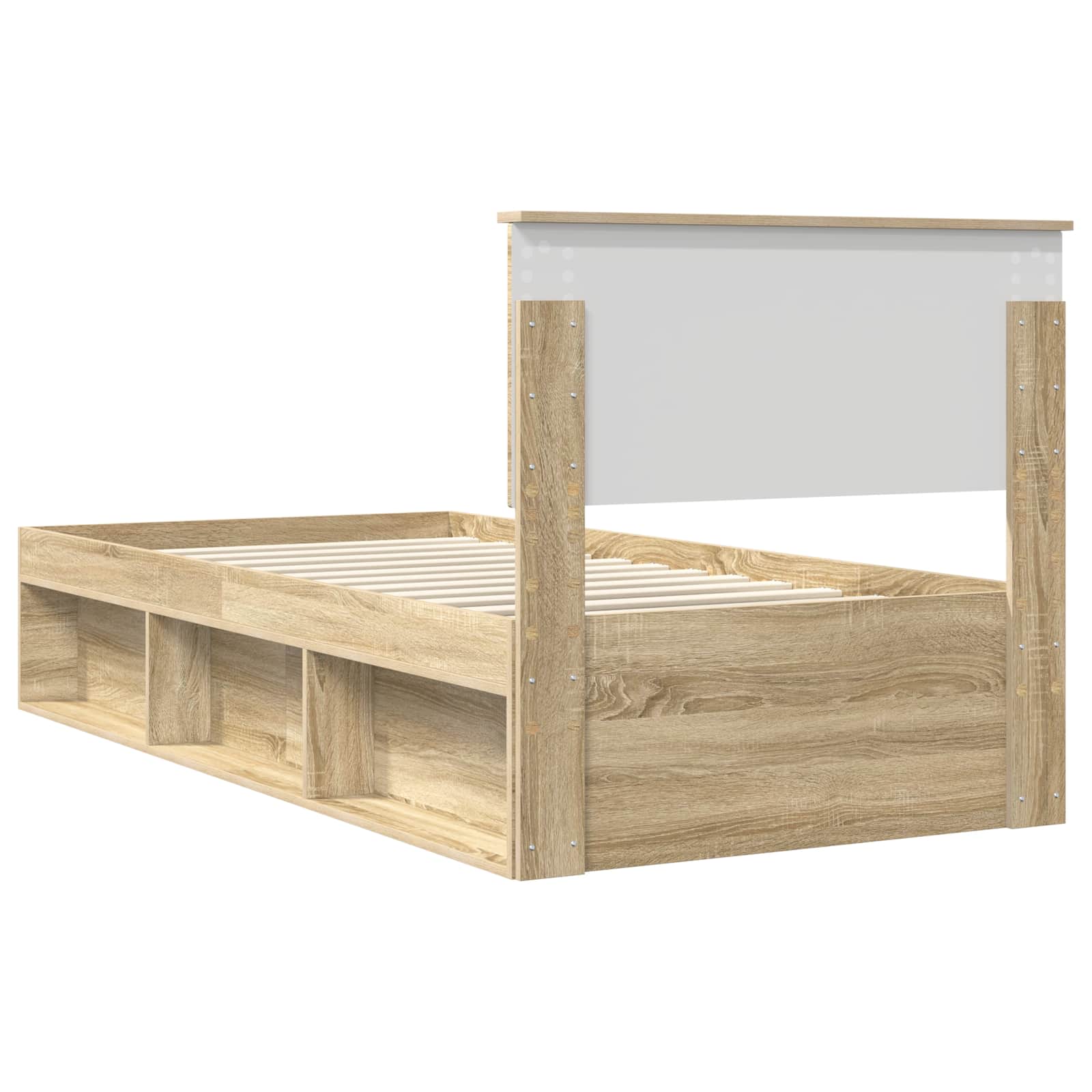 Cadre de lit Chêne Sonoma 75 x 190 cm Bois d'ingénierie - XIOS