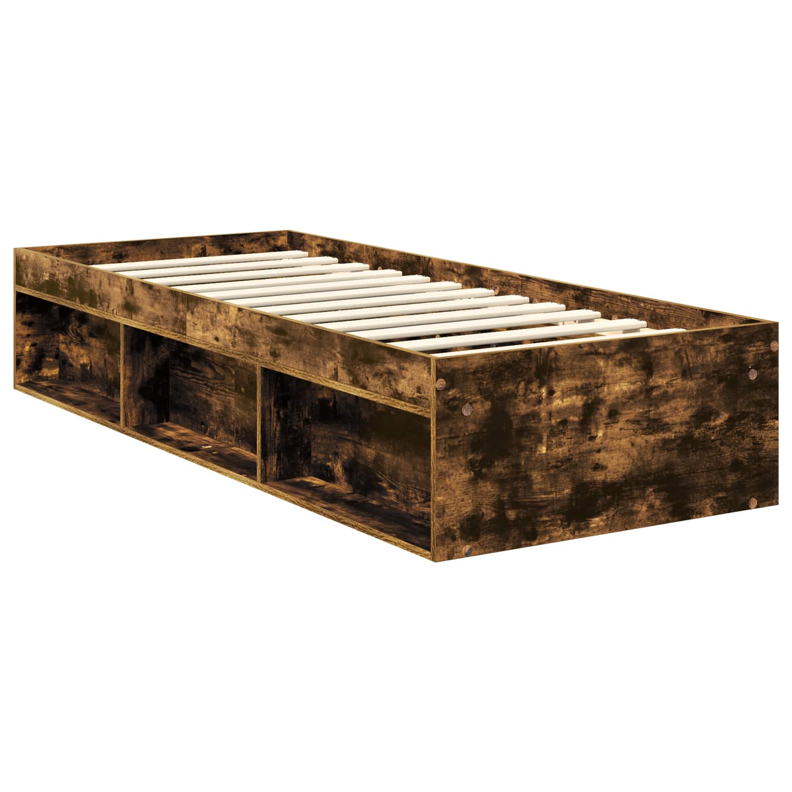 Cadre de lit Chêne fumé 75 x 190 cm Bois d'ingénierie - XIOS