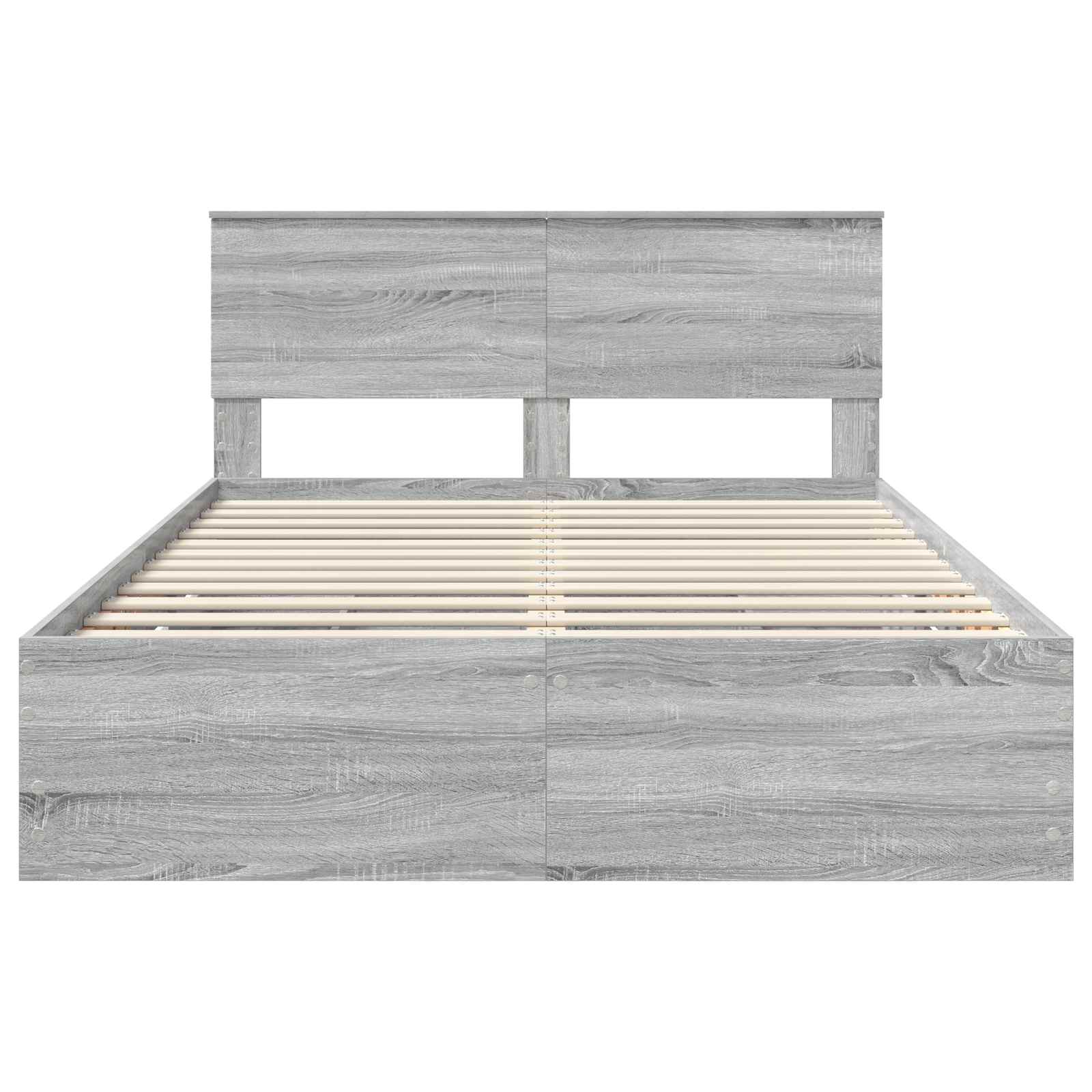 Cadre de lit Gris Sonoma 150 x 200 cm Bois Ingénierie - XIOS