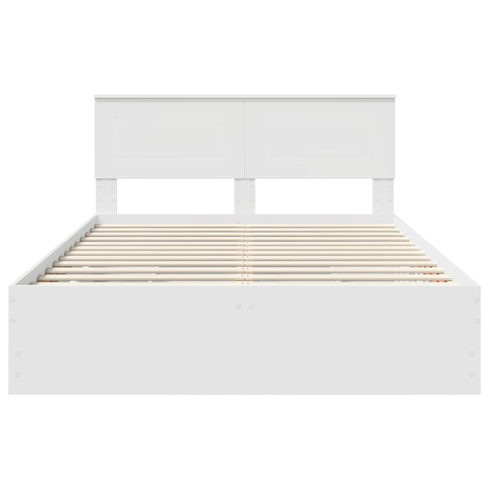 Cadre de lit avec tiroir Blanc 140 x 190 cm Bois Ingénierie - XIOS