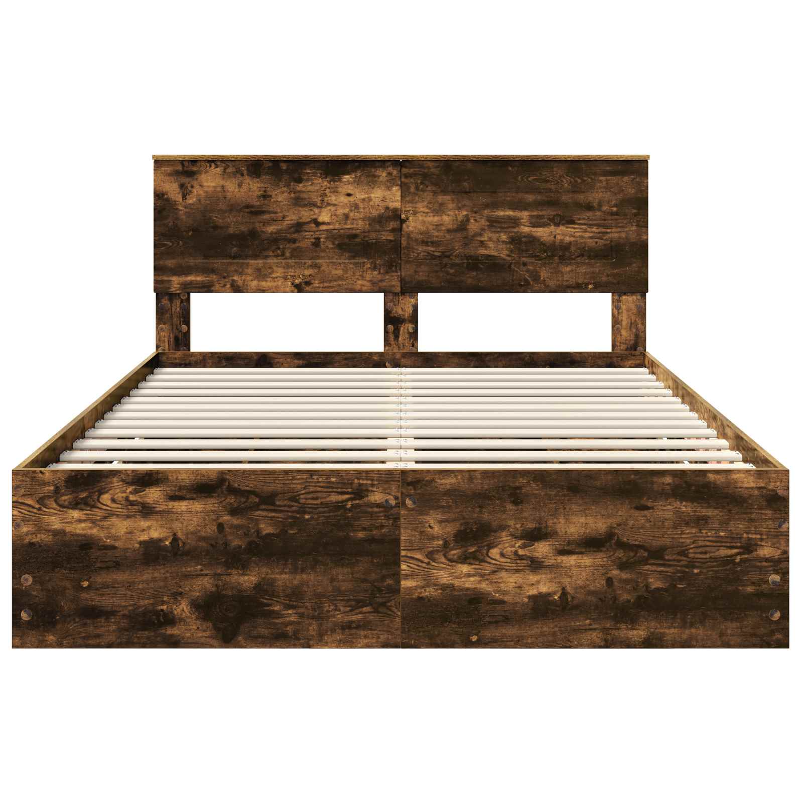 Cadre de lit Chêne fumé 140 x 190 cm Bois Ingénierie - XIOS
