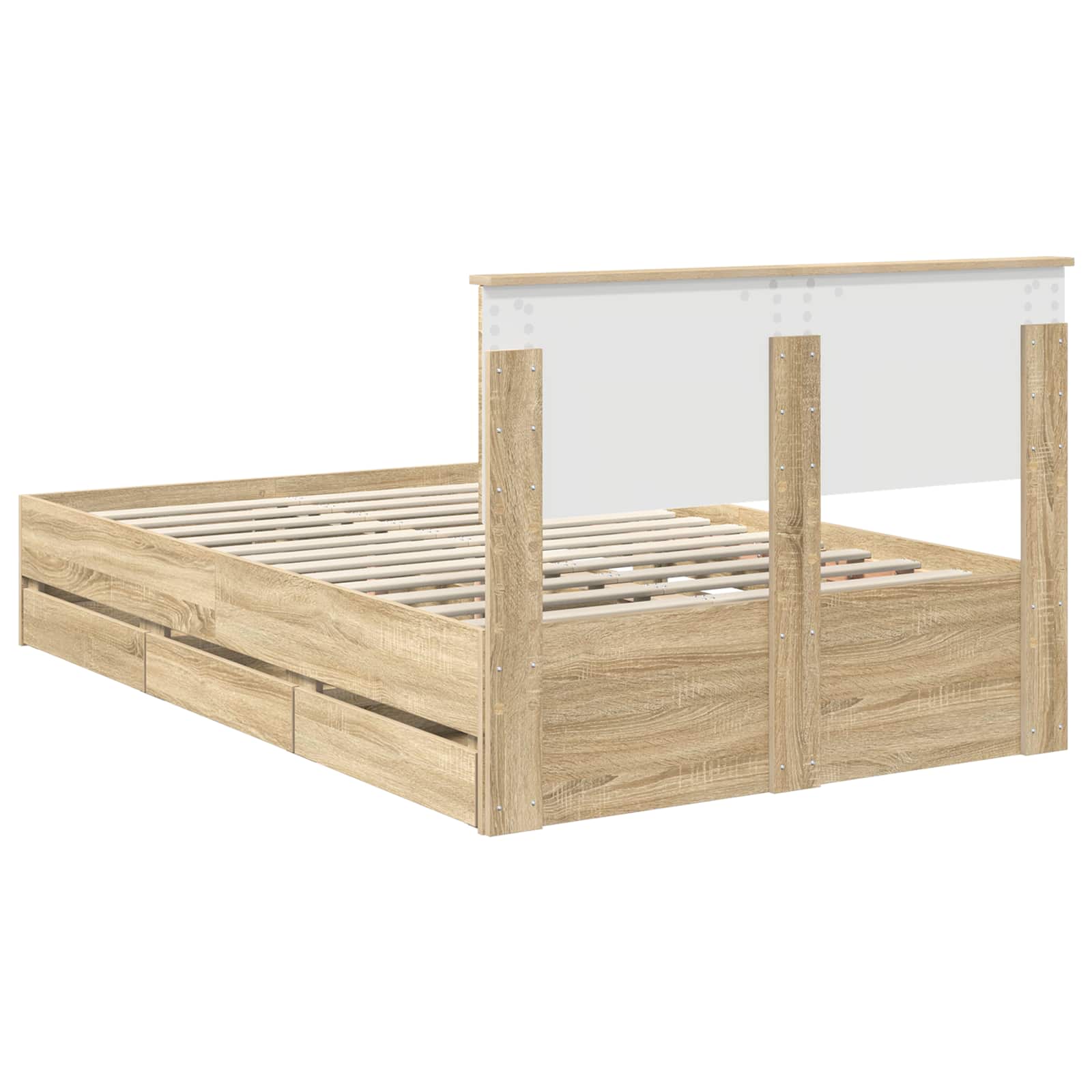 Cadre de lit Chêne Sonoma 120 x 190 cm Bois Ingénierie - XIOS