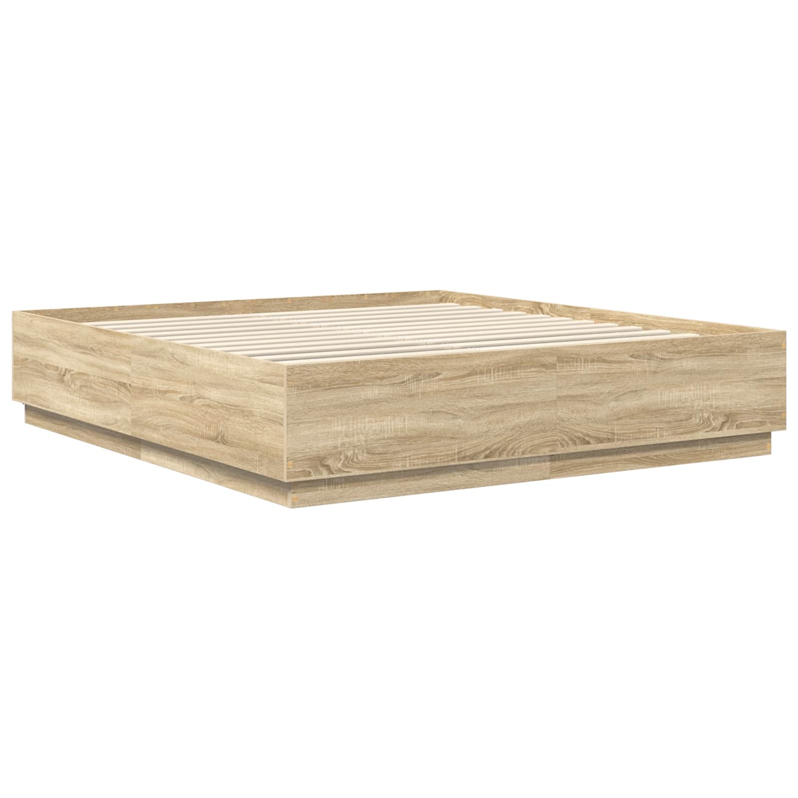Cadre de lit Chêne Sonoma 200 x 200 cm Bois d'ingénierie - XIOS