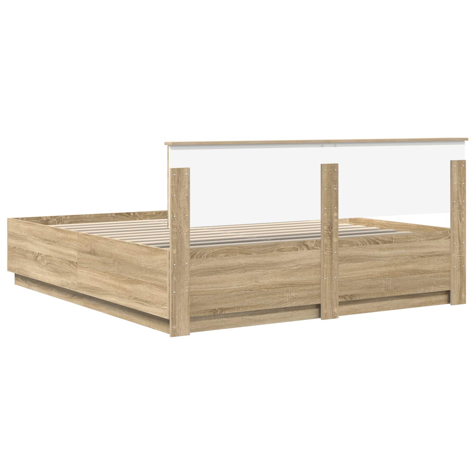 Cadre de lit Chêne Sonoma 200 x 200 cm Bois d'ingénierie - XIOS