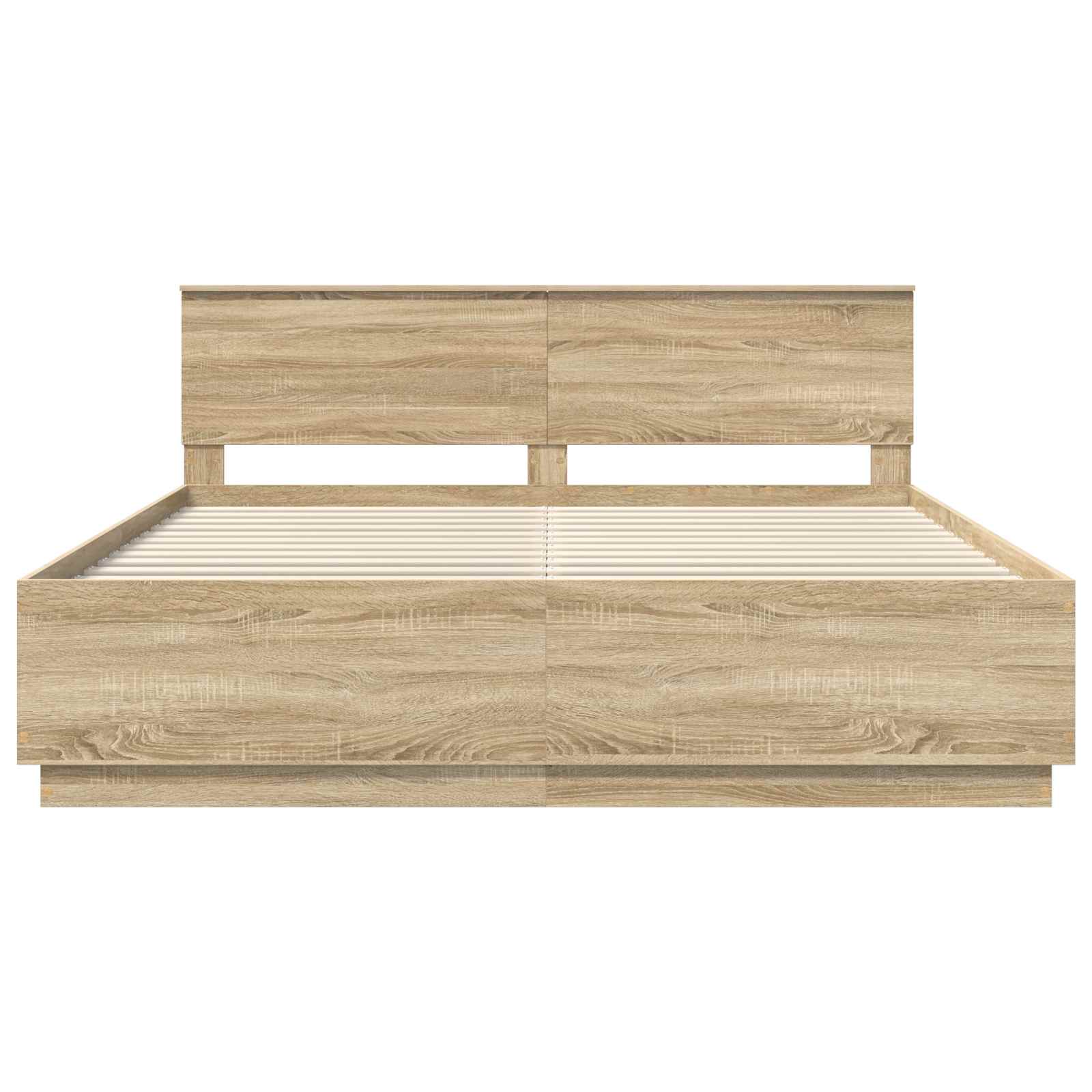 Cadre de lit Chêne Sonoma 200 x 200 cm Bois d'ingénierie - XIOS