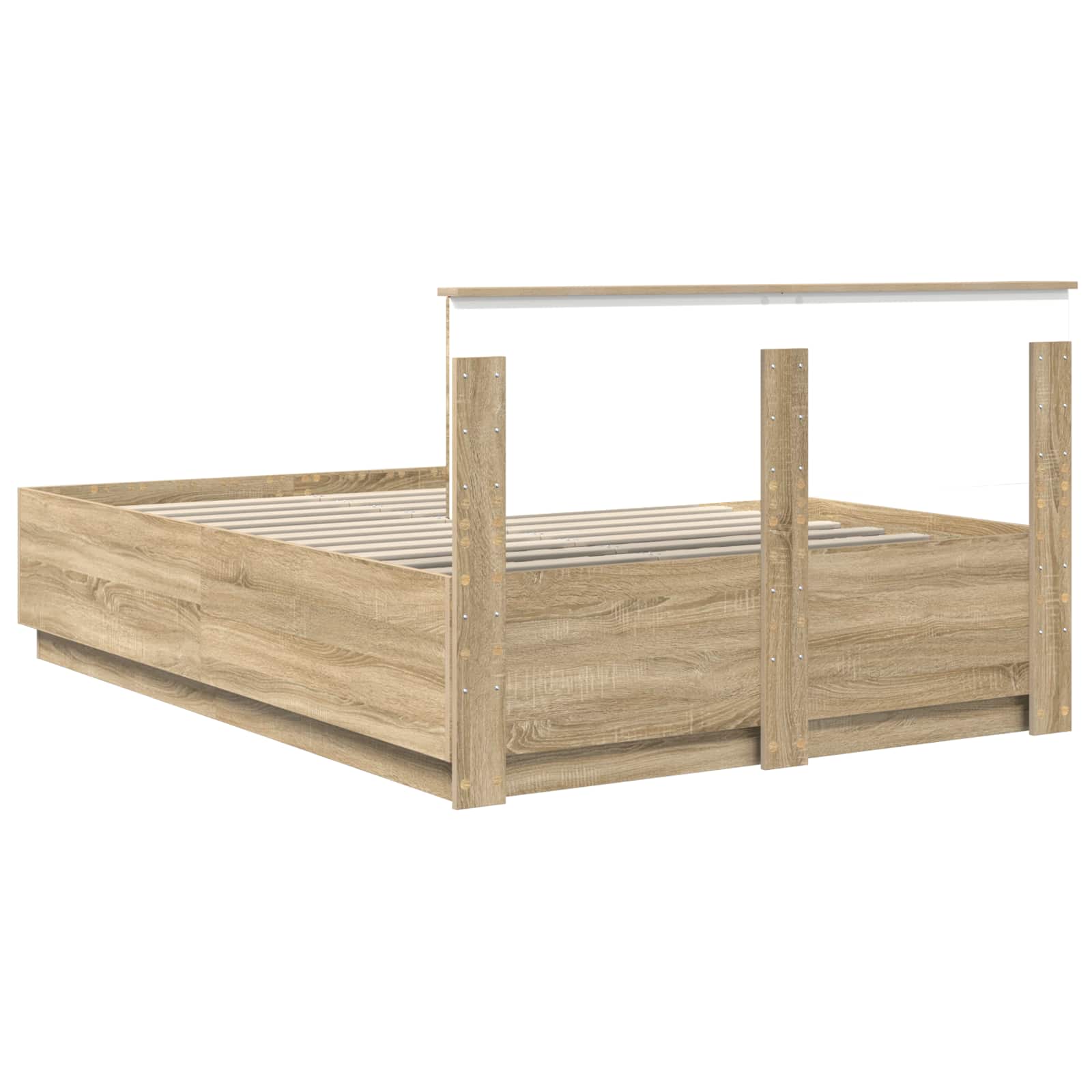 Cadre de lit Chêne Sonoma 150 x 200 cm Bois d'ingénierie - XIOS