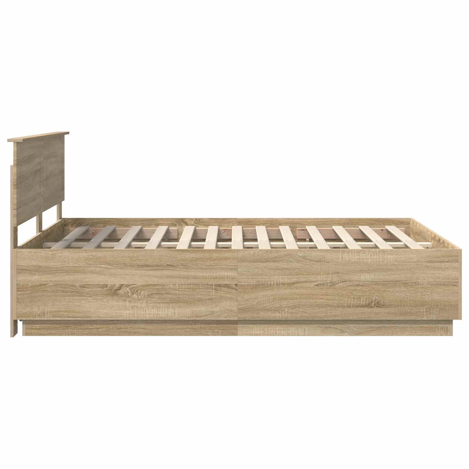 Cadre de lit Chêne Sonoma 150 x 200 cm Bois d'ingénierie - XIOS