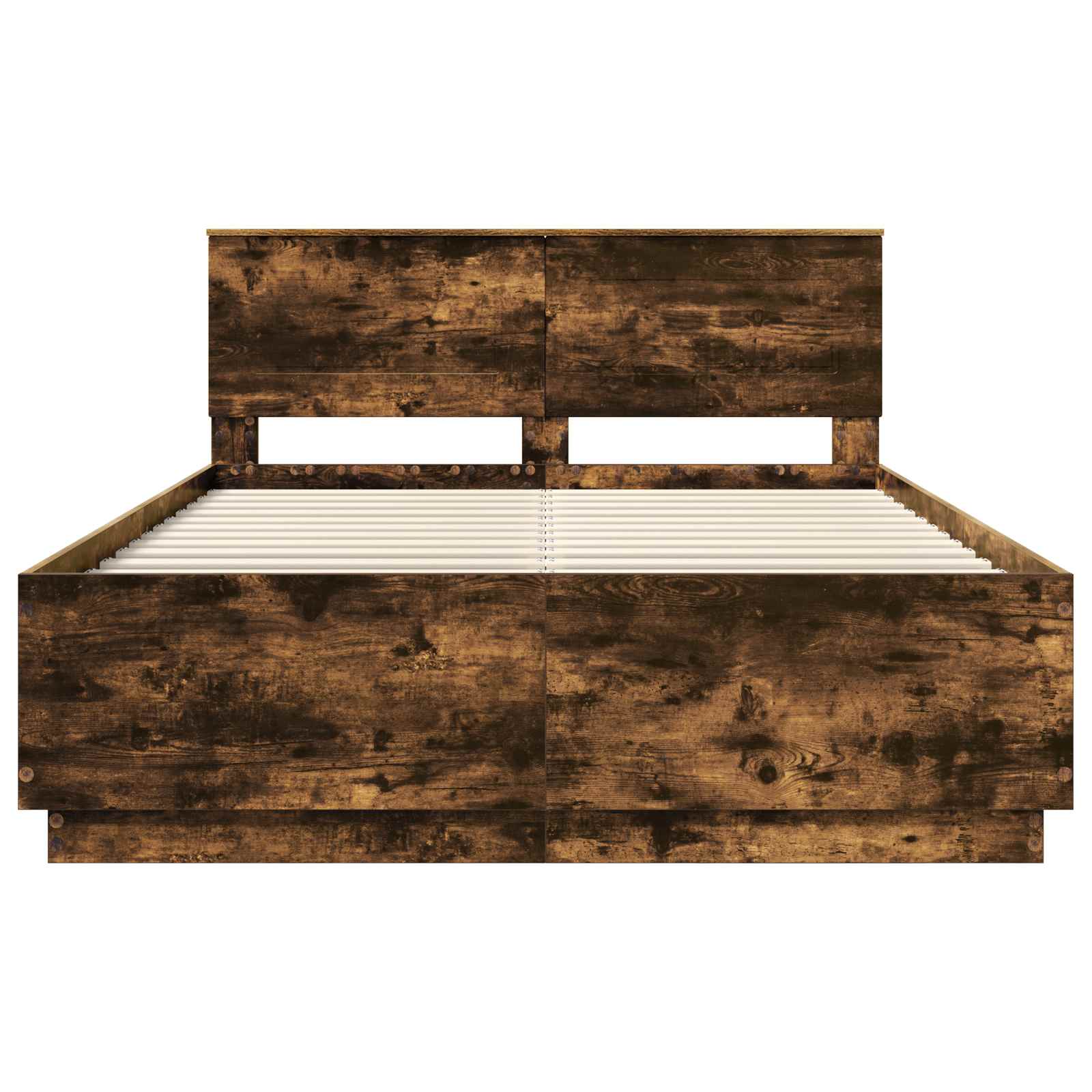 Cadre de lit Chêne fumé 140 x 200 cm Bois d'ingénierie - XIOS