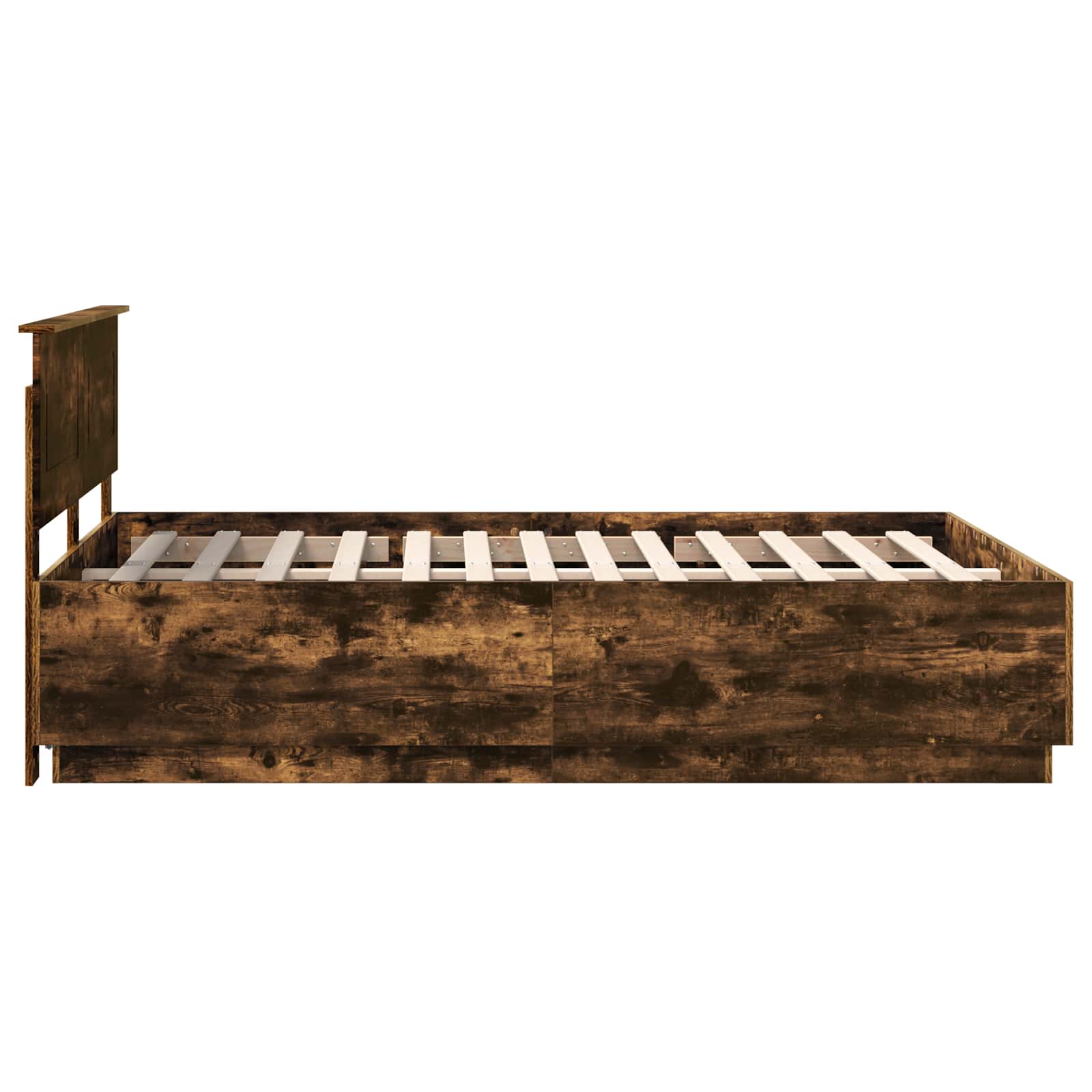 Cadre de lit Chêne fumé 140 x 200 cm Bois d'ingénierie - XIOS