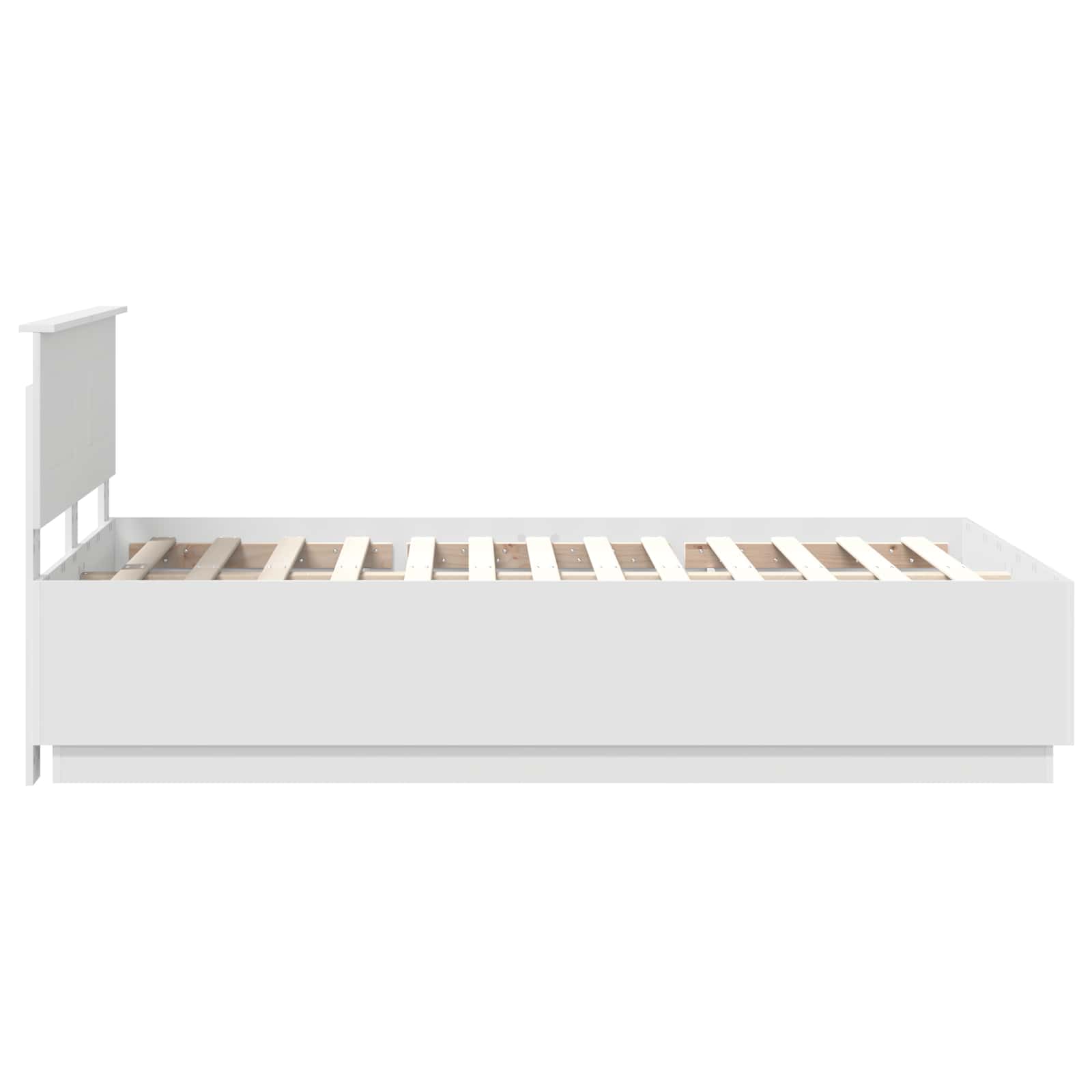 Cadre de lit Blanc 135 x 190 cm Bois d'ingénierie - XIOS