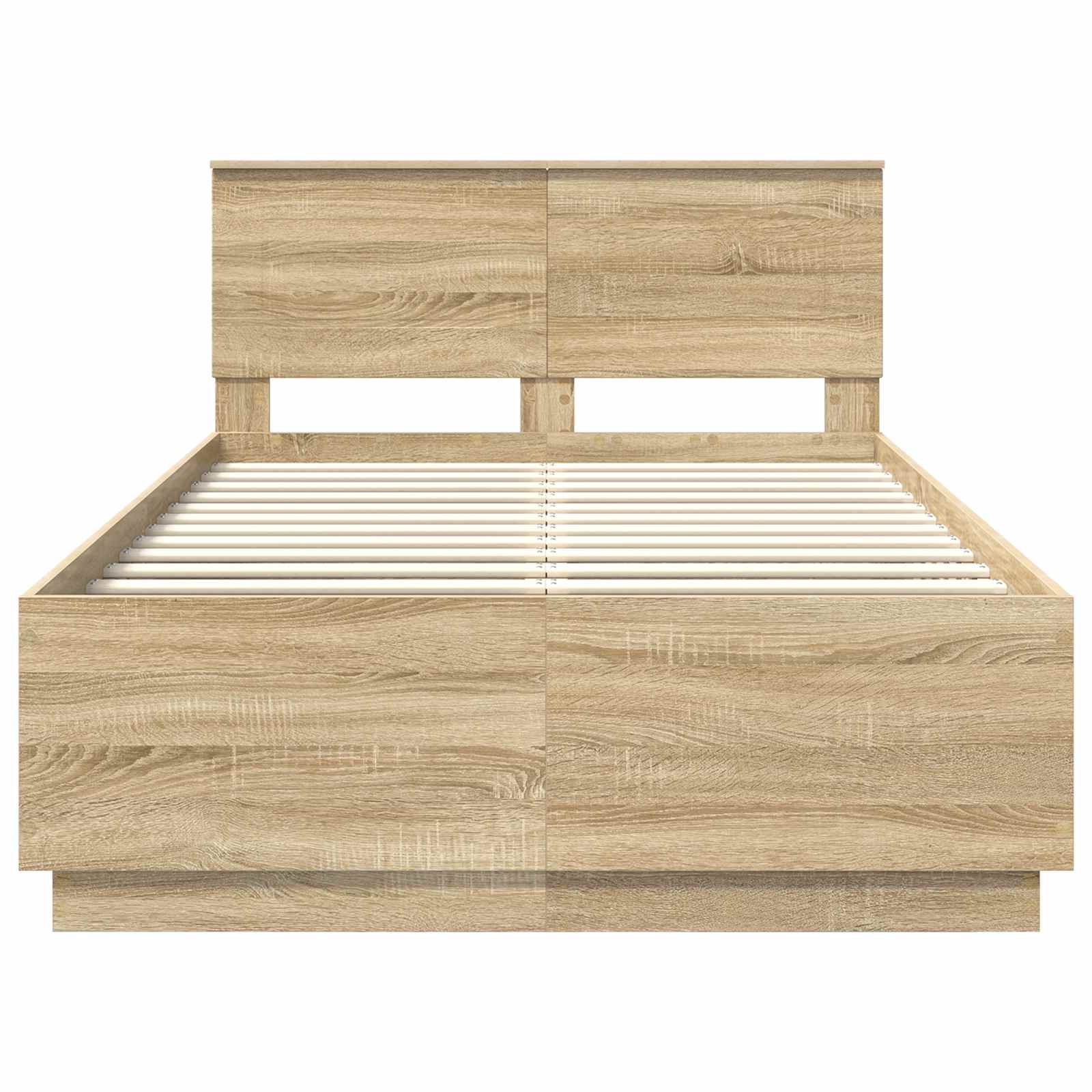 Cadre de lit Chêne Sonoma 135 x 190 cm Bois d'ingénierie - XIOS