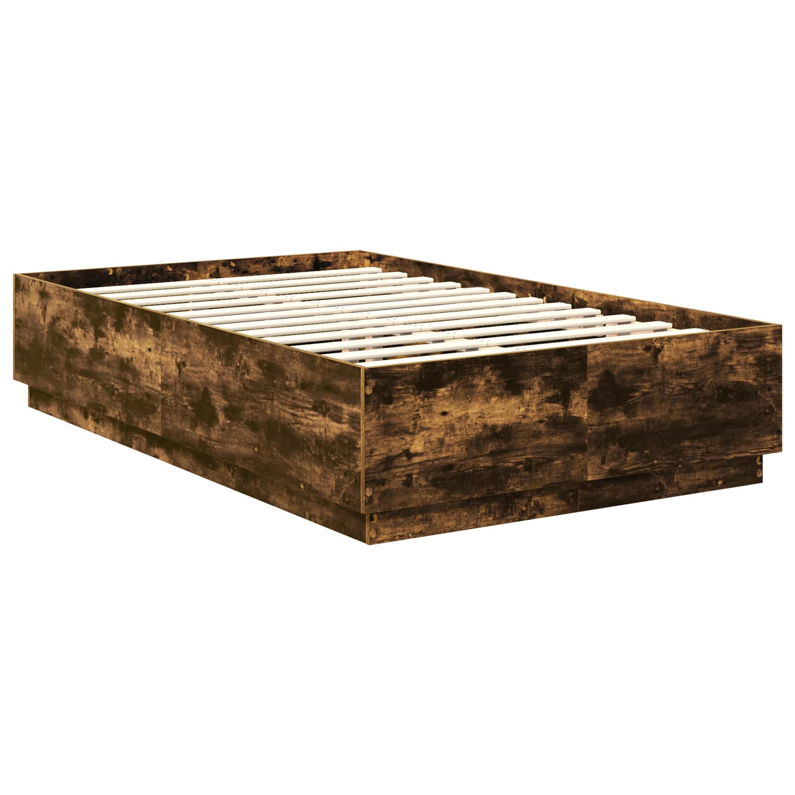 Cadre de lit Chêne fumé 135 x 190 cm Bois d'ingénierie - XIOS