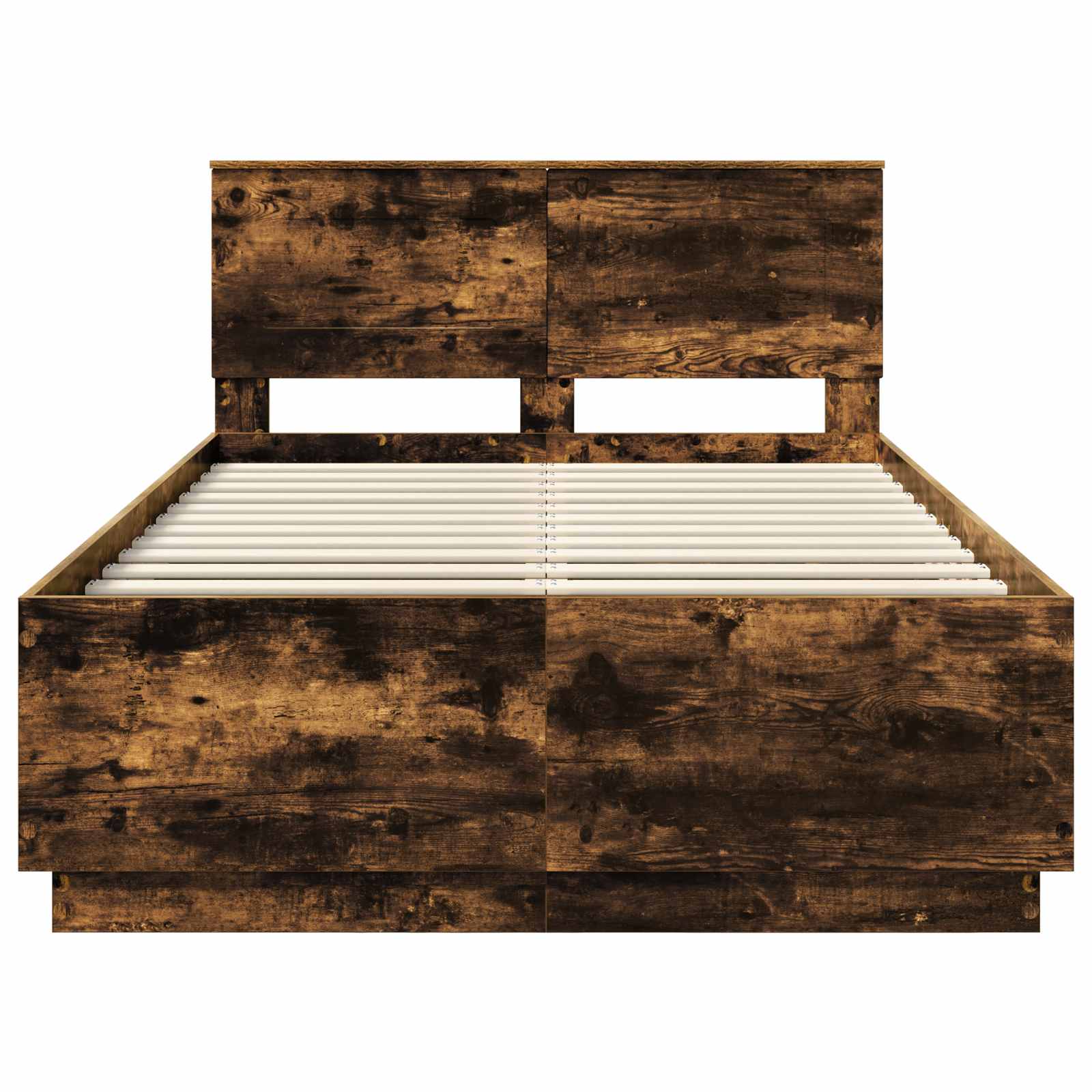Cadre de lit Chêne fumé 135 x 190 cm Bois d'ingénierie - XIOS