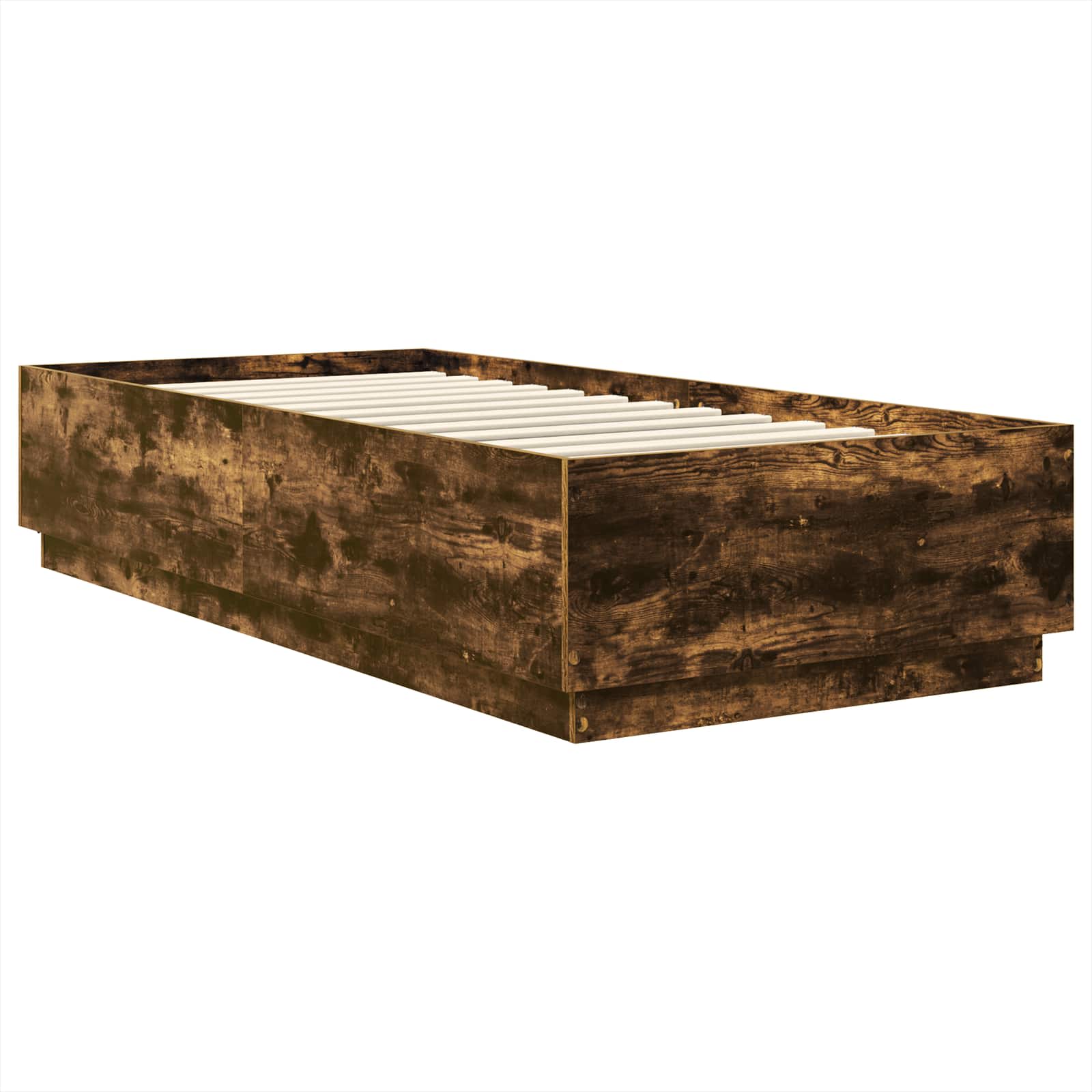 Cadre de lit Chêne fumé 100 x 200 cm Bois d'ingénierie - XIOS