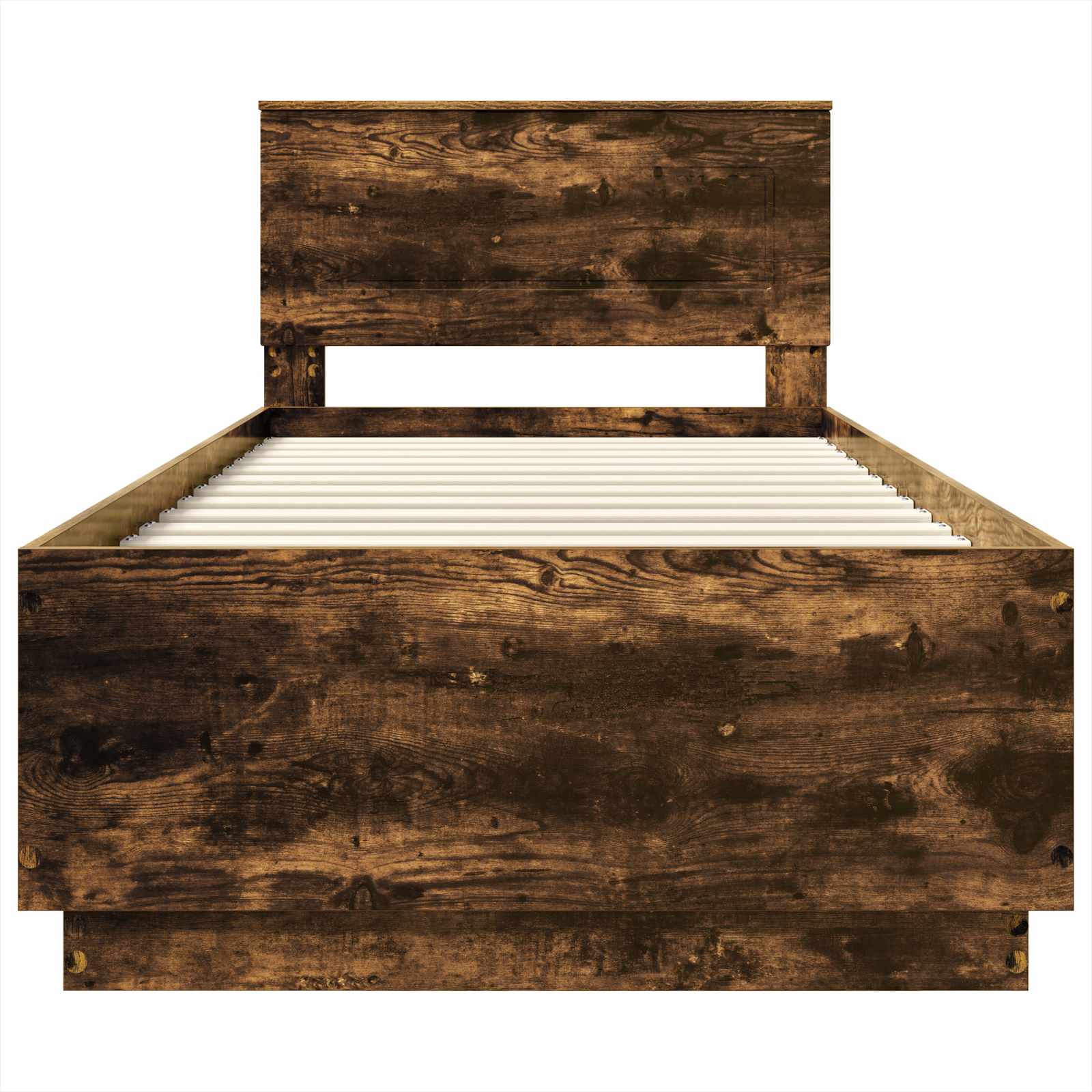 Cadre de lit Chêne fumé 100 x 200 cm Bois d'ingénierie - XIOS