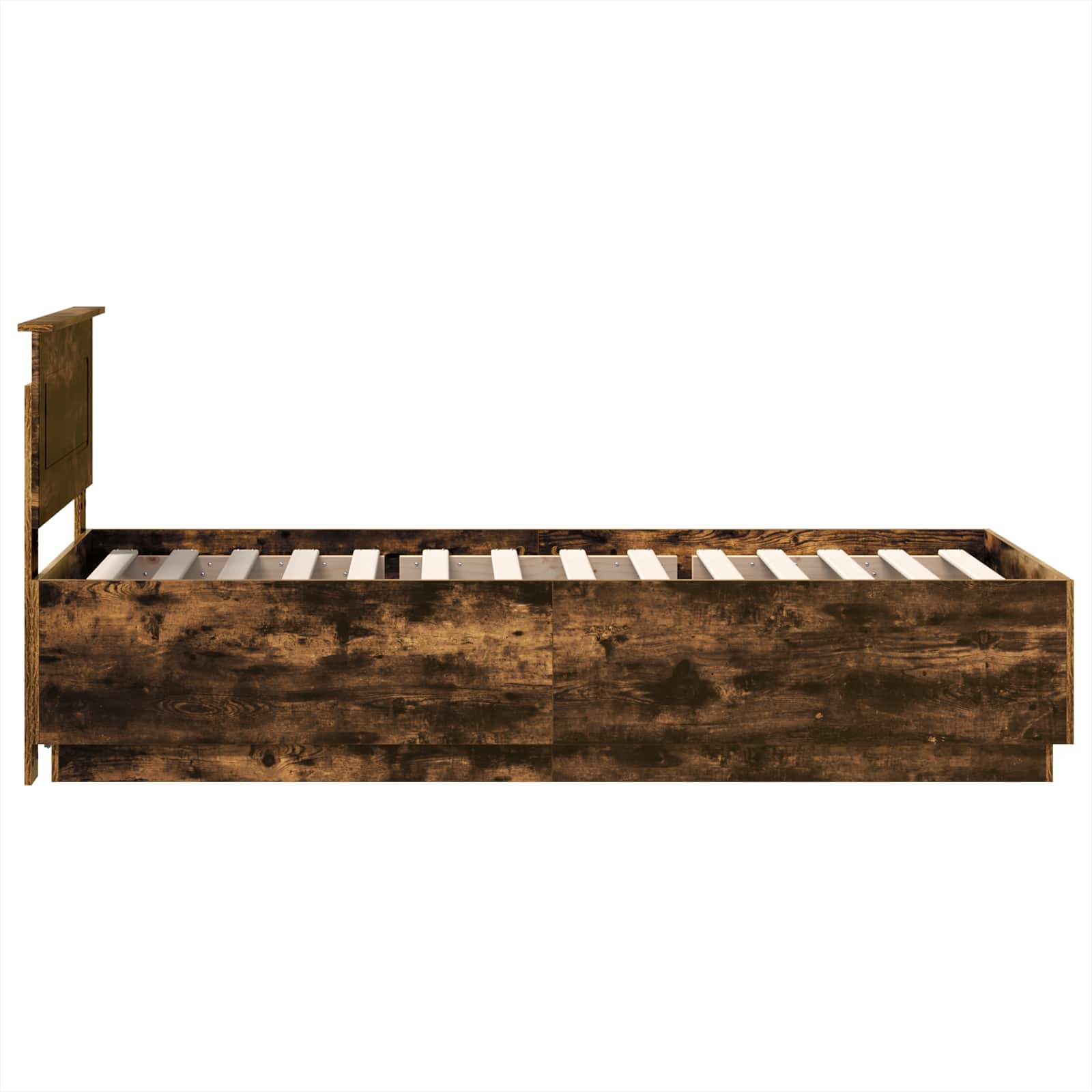 Cadre de lit Chêne fumé 100 x 200 cm Bois d'ingénierie - XIOS