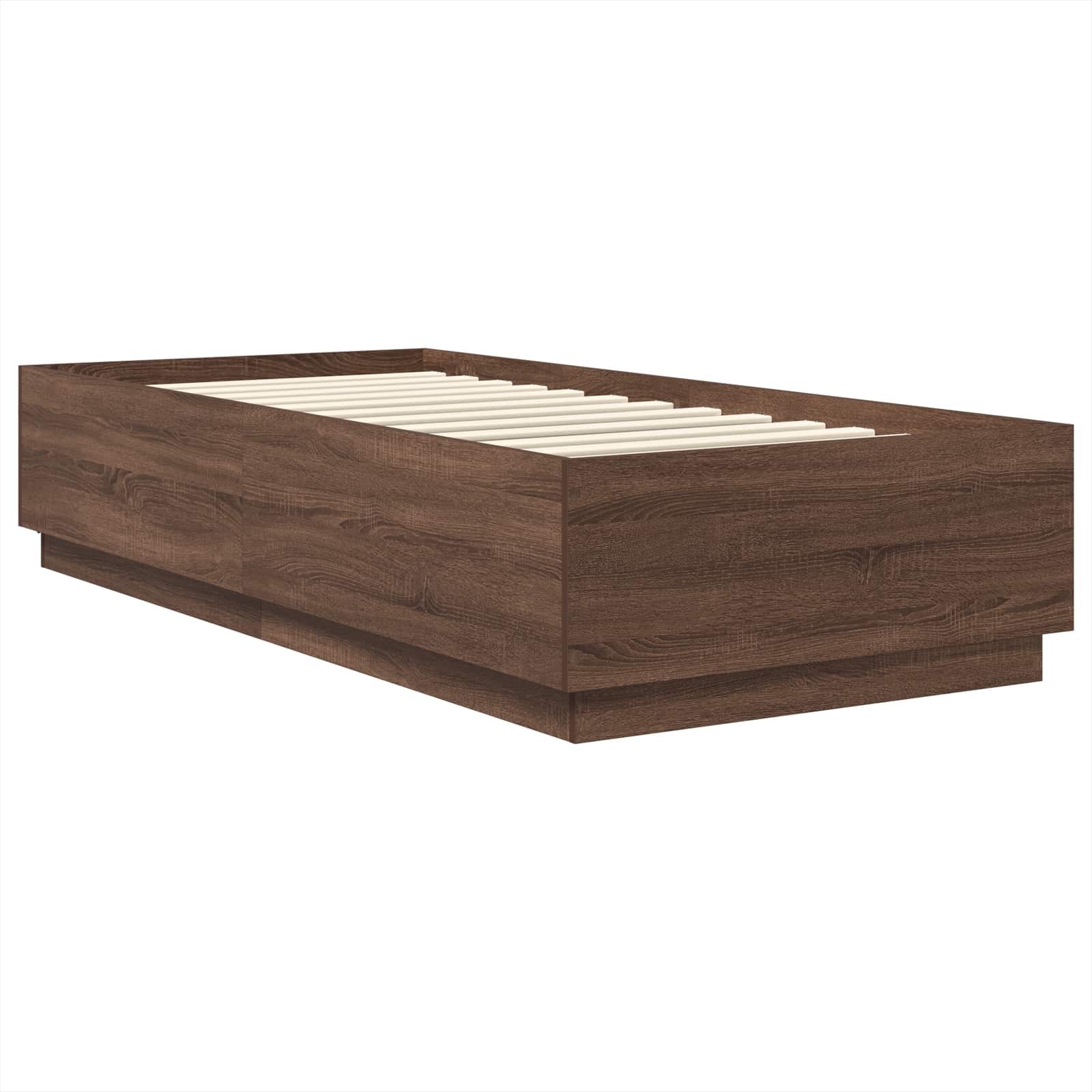 Cadre de lit Chêne brun 70 x 190 cm Bois d'ingénierie - XIOS