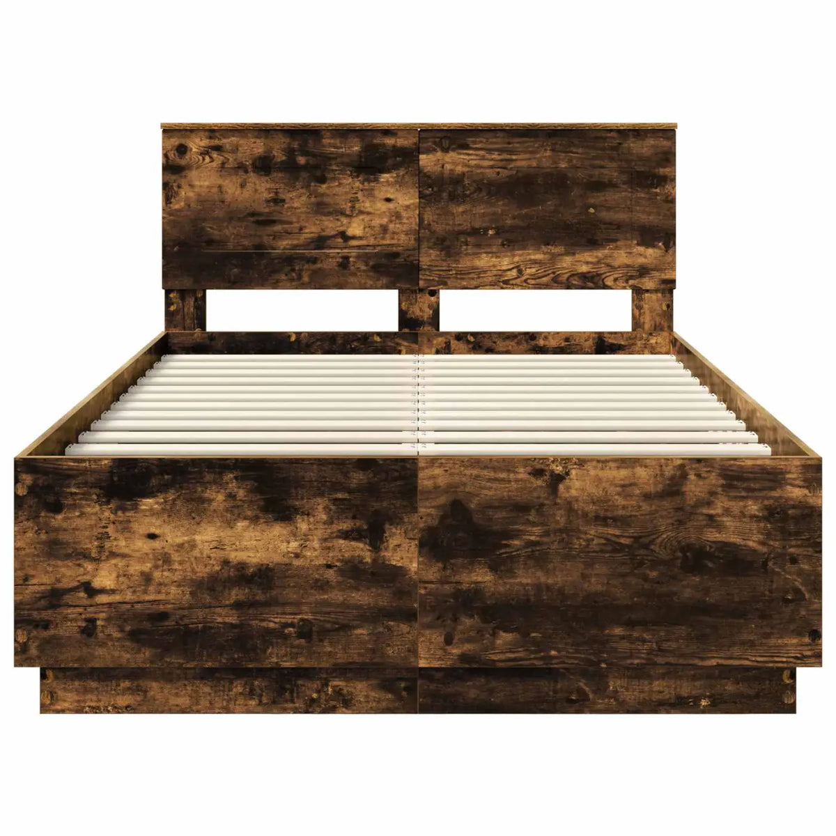 Cadre de lit Chêne fumé 120 x 190 cm Bois d’ingénierie - XIOS
