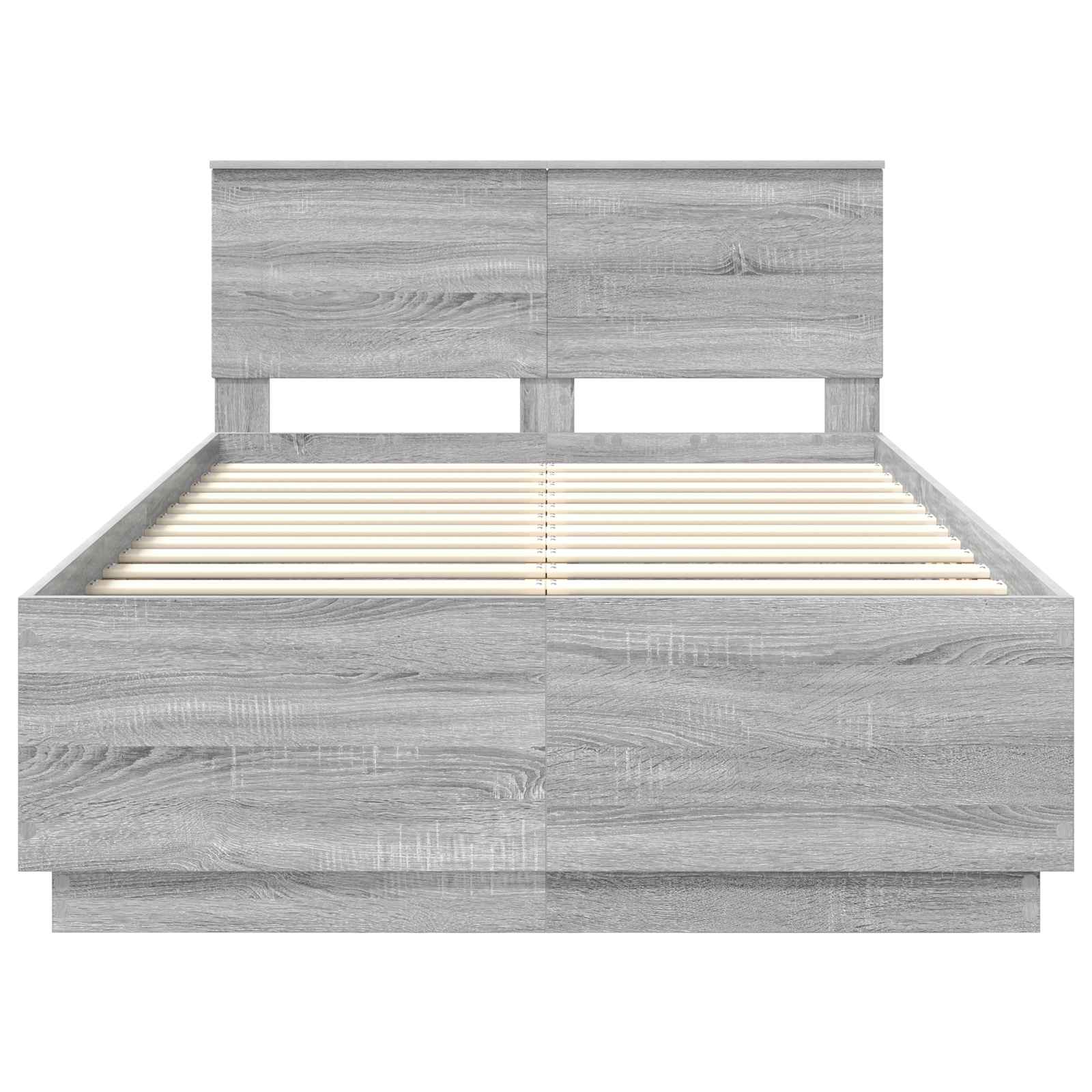 Cadre de lit Sonoma gris 120 x 190 cm Bois d'ingénierie - XIOS