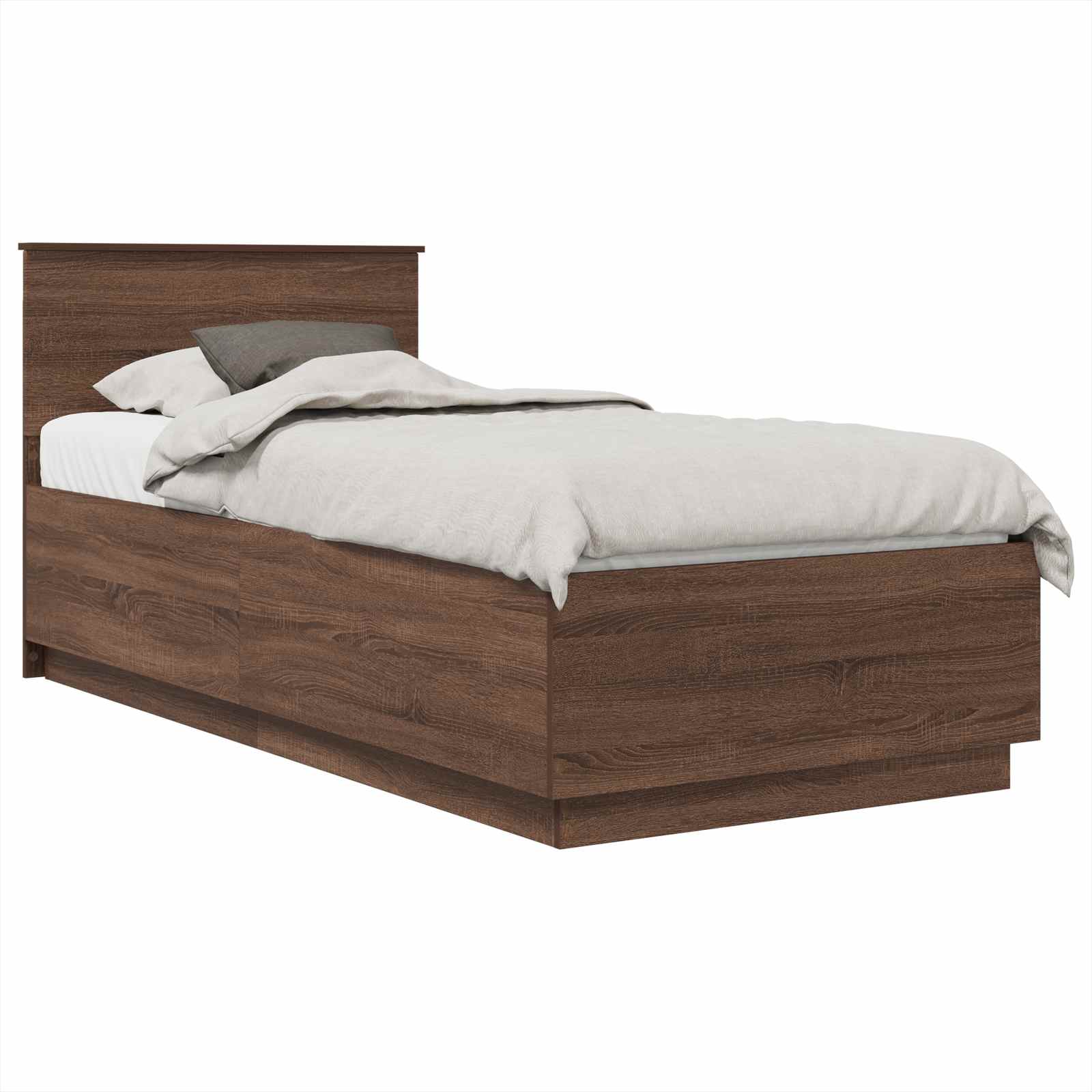 Cadre de lit Chêne brun 70 x 190 cm Bois d'ingénierie - XIOS