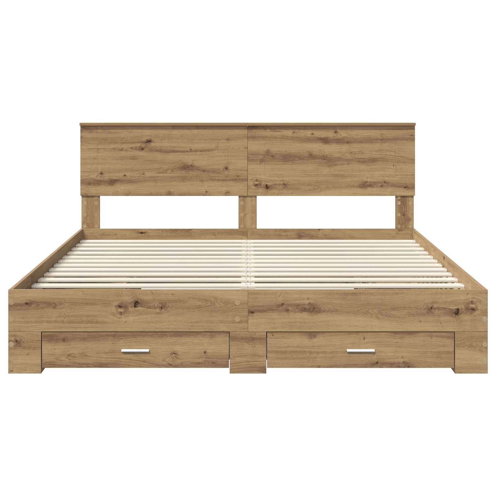 Cadre de lit Chêne artisanal 180 x 200 cm Bois d'ingénierie - XIOS